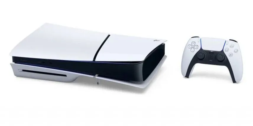 Console PlayStation 5 Slim, đại diện cho bản cập nhật firmware hệ thống PS5 beta sắp ra mắt toàn cầu.