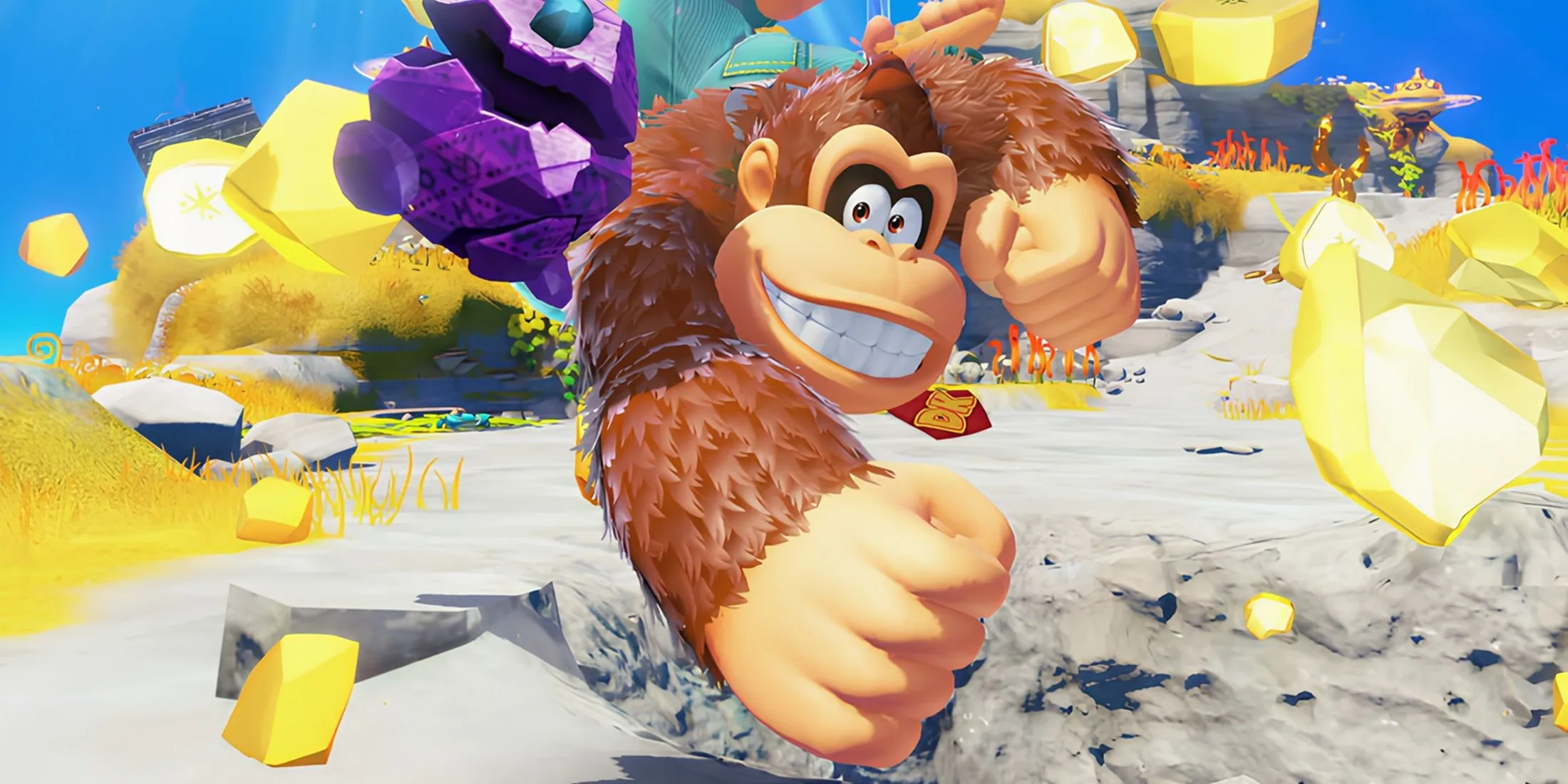 Donkey Kong, nhân vật biểu tượng huyền thoại của Nintendo, trong tựa game Donkey Kong Bananza