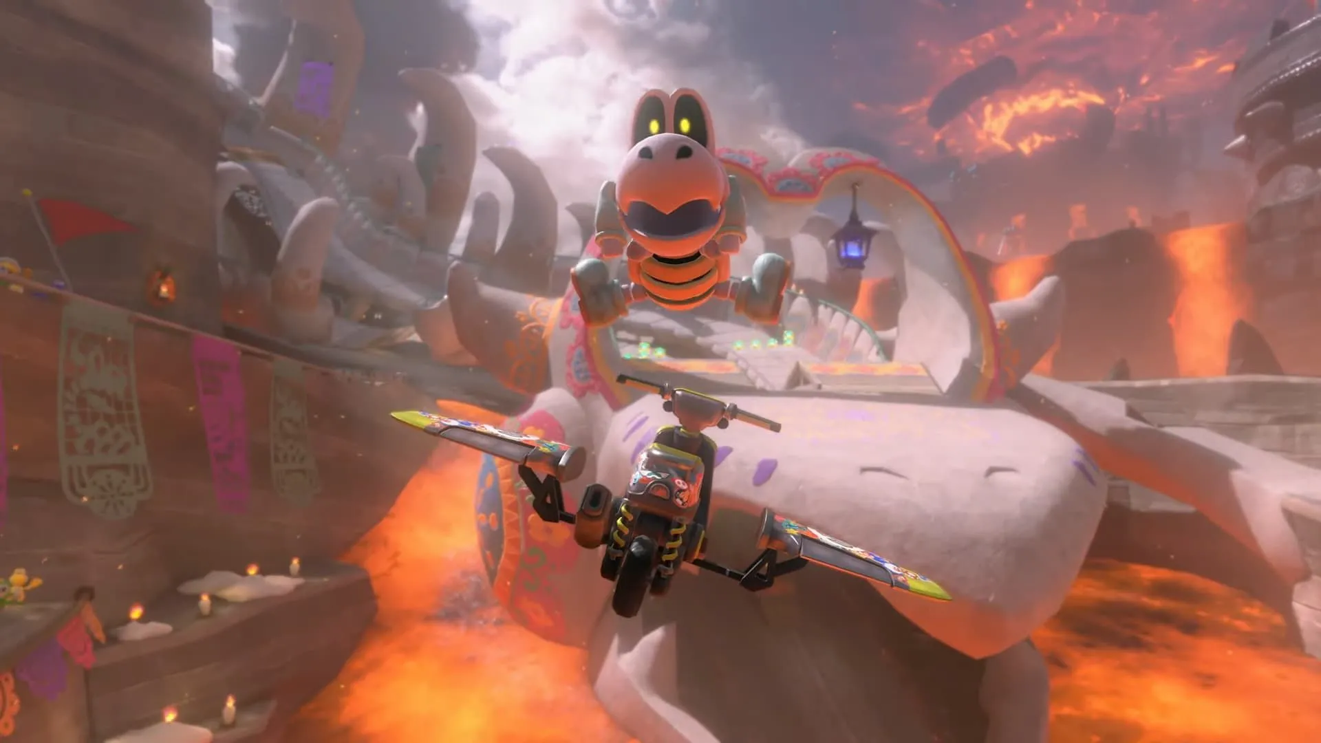 Dry Bones trong Mario Kart World, minh họa xu hướng tăng giá game 80 USD của Nintendo