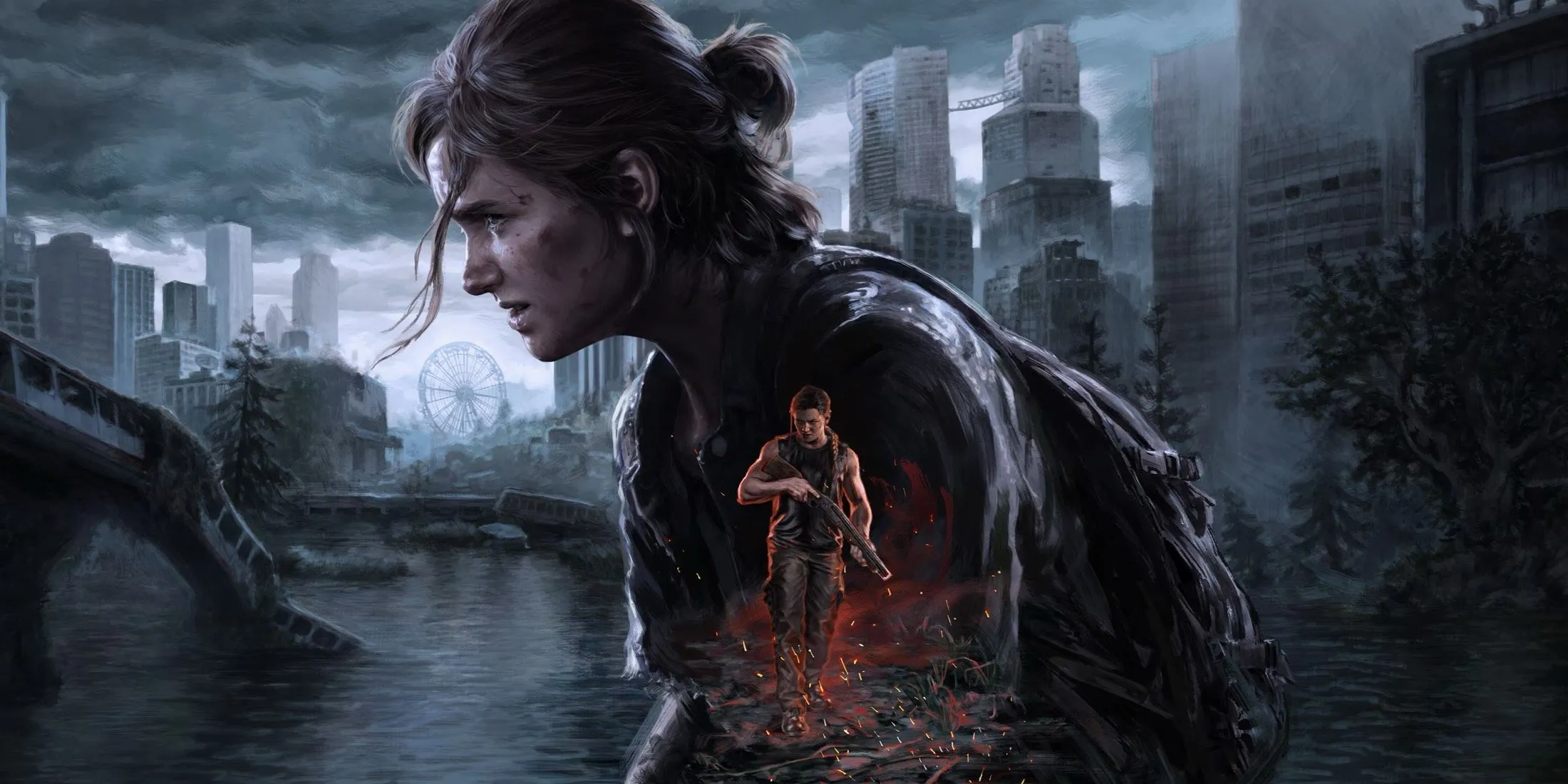 Ellie và Abby trong The Last of Us Part 2 Remastered, nơi có chế độ chơi theo dòng thời gian