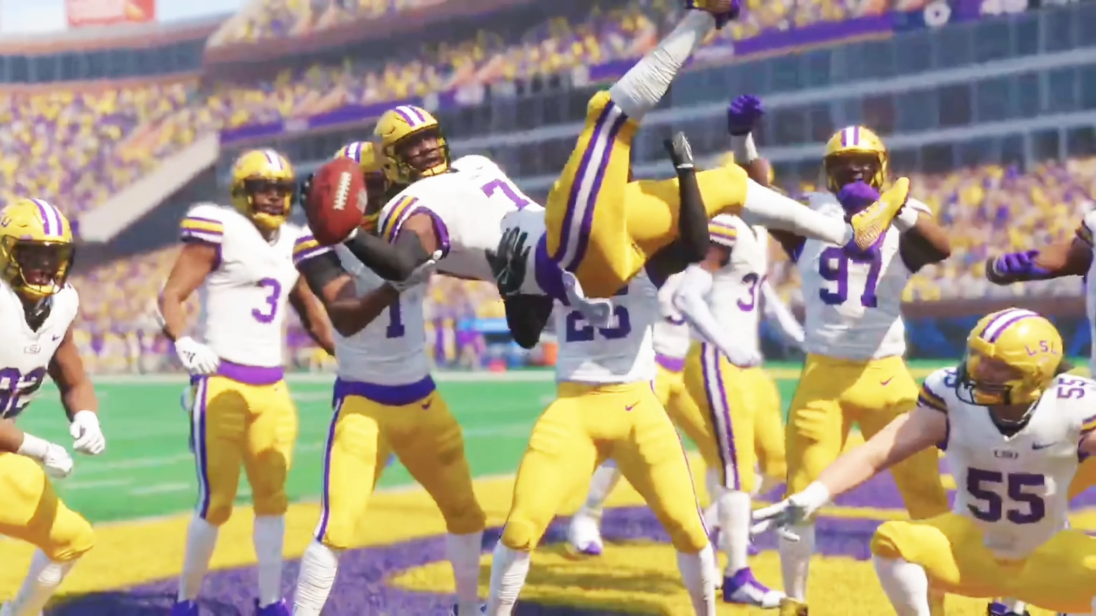 Góc quay rộng sân vận động trong EA Sports College Football 26