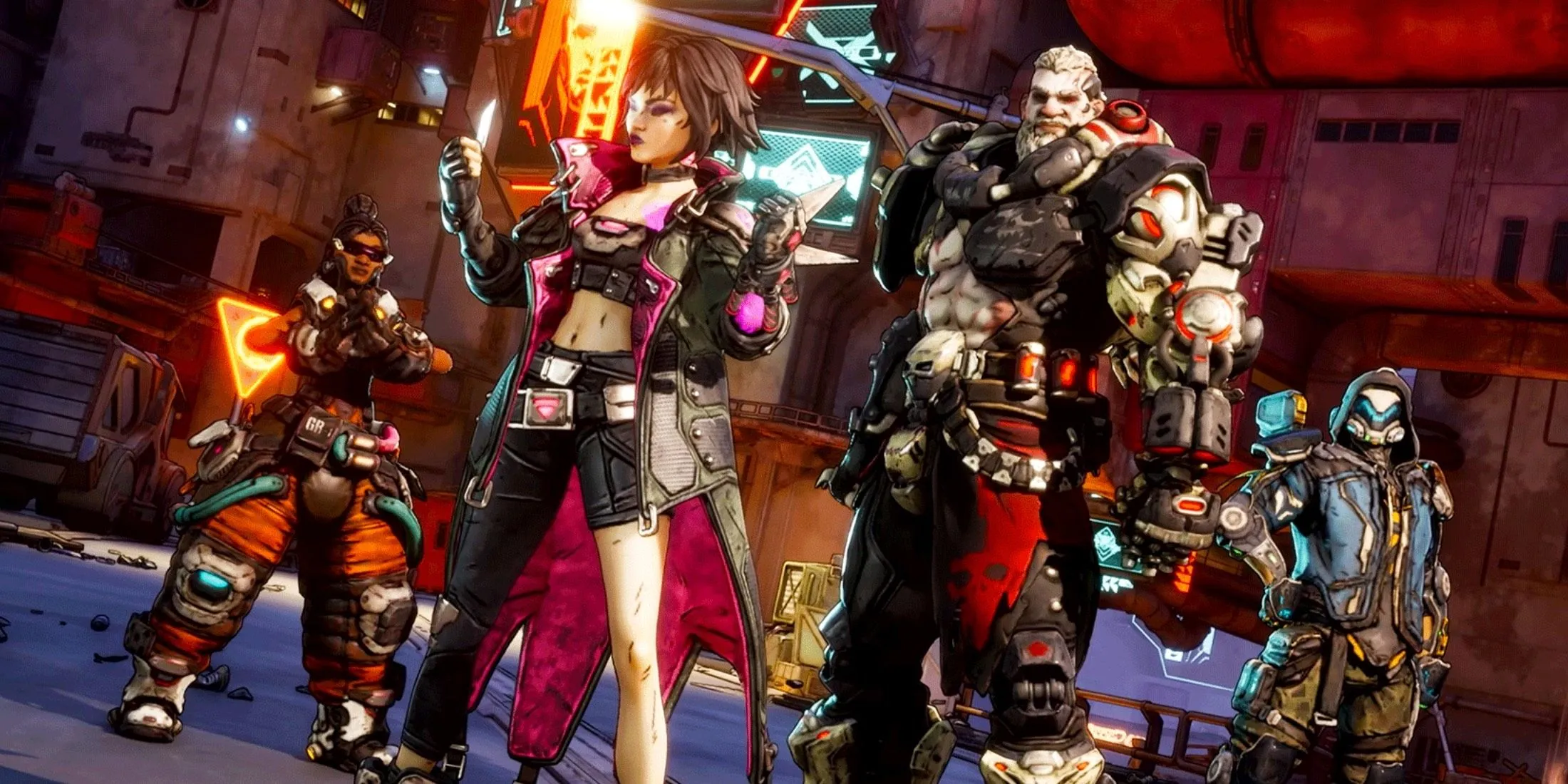 Hình ảnh minh họa đội hình 4 nhân vật Vault Hunter mới trong Borderlands 4