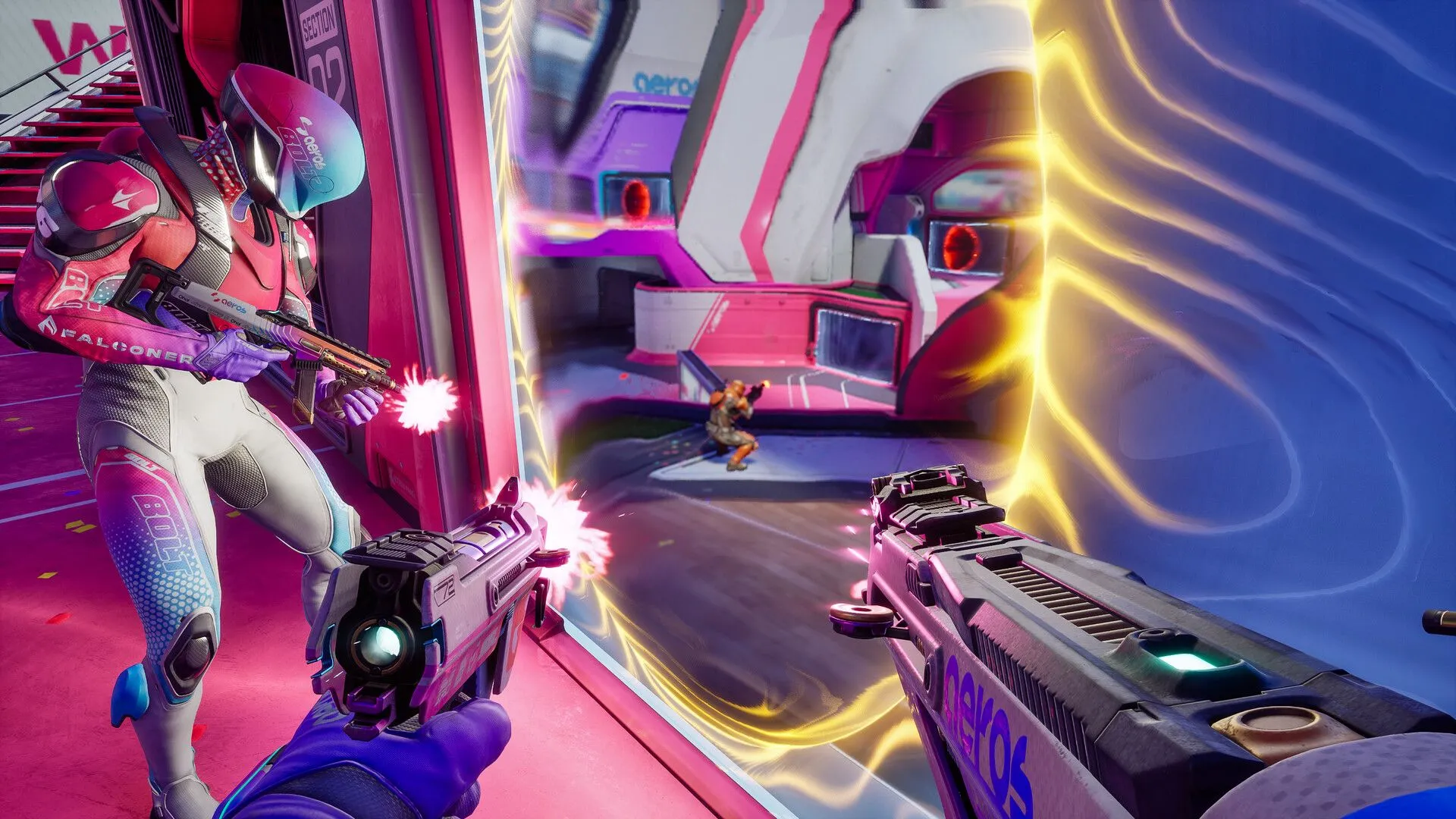 Hình ảnh quảng bá game bắn súng góc nhìn thứ nhất Splitgate 2