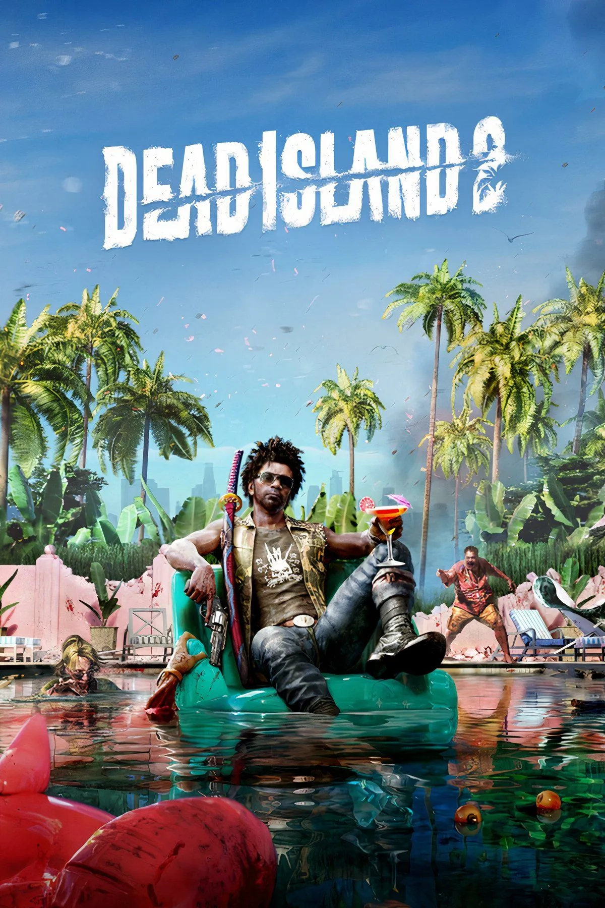 Hình ảnh tổng hợp bối cảnh hỗn loạn và hành động trong Dead Island 2