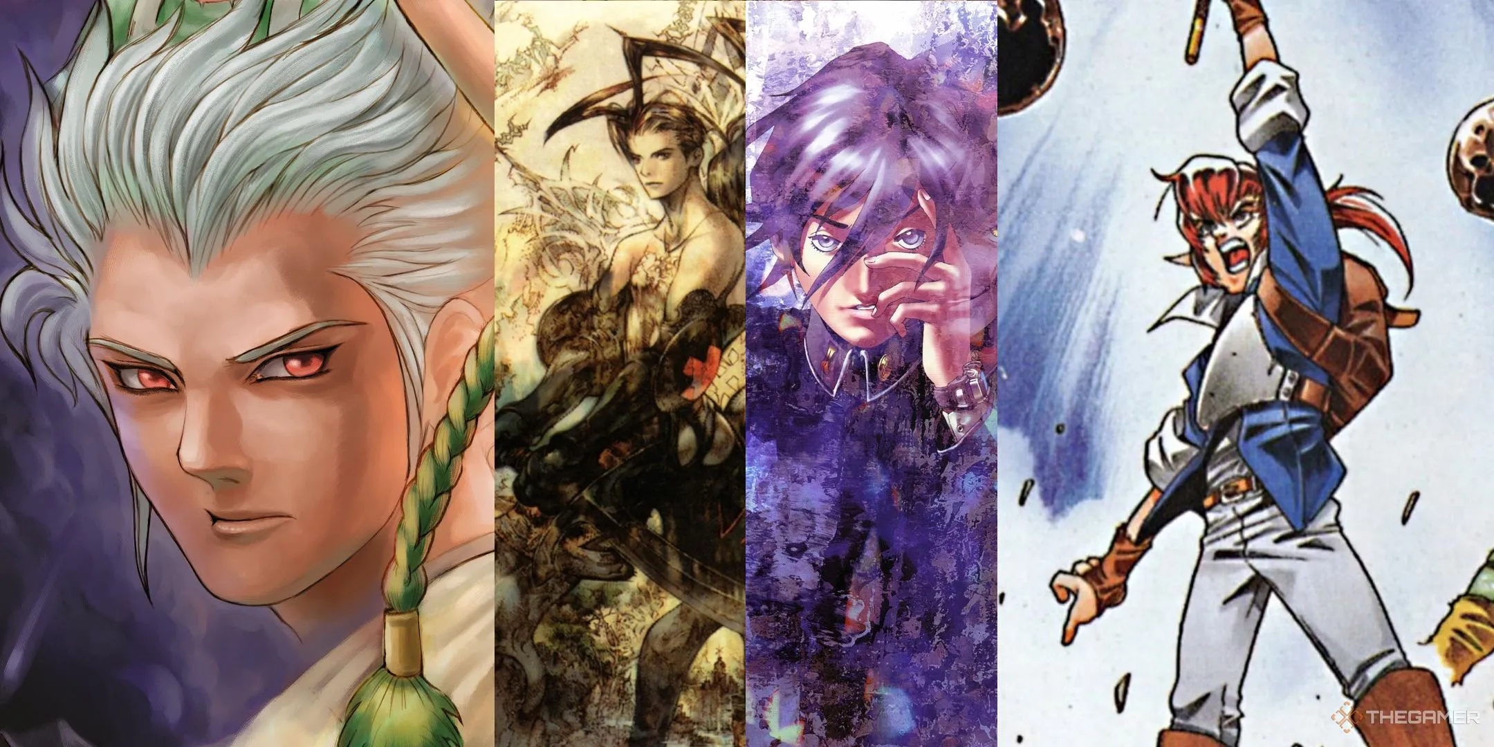 Hình ảnh tổng hợp từ các game RPG trên PlayStation gốc, bao gồm Dragon Valor, Vagrant Story, Persona và Alundra, đại diện cho những RPG ít được đánh giá cao