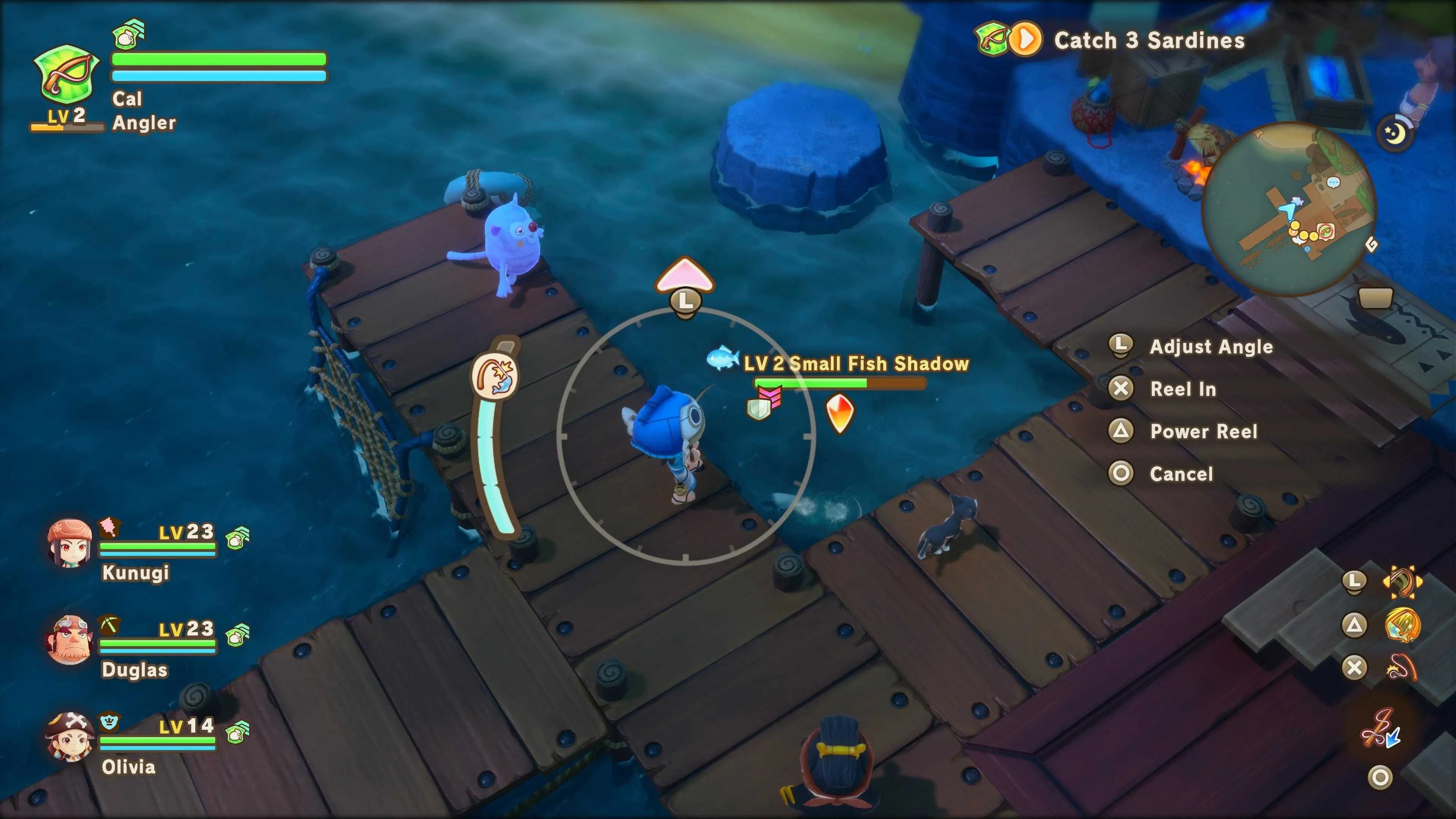 Hoạt động câu cá trong Fantasy Life i: The Girl Who Steals Time