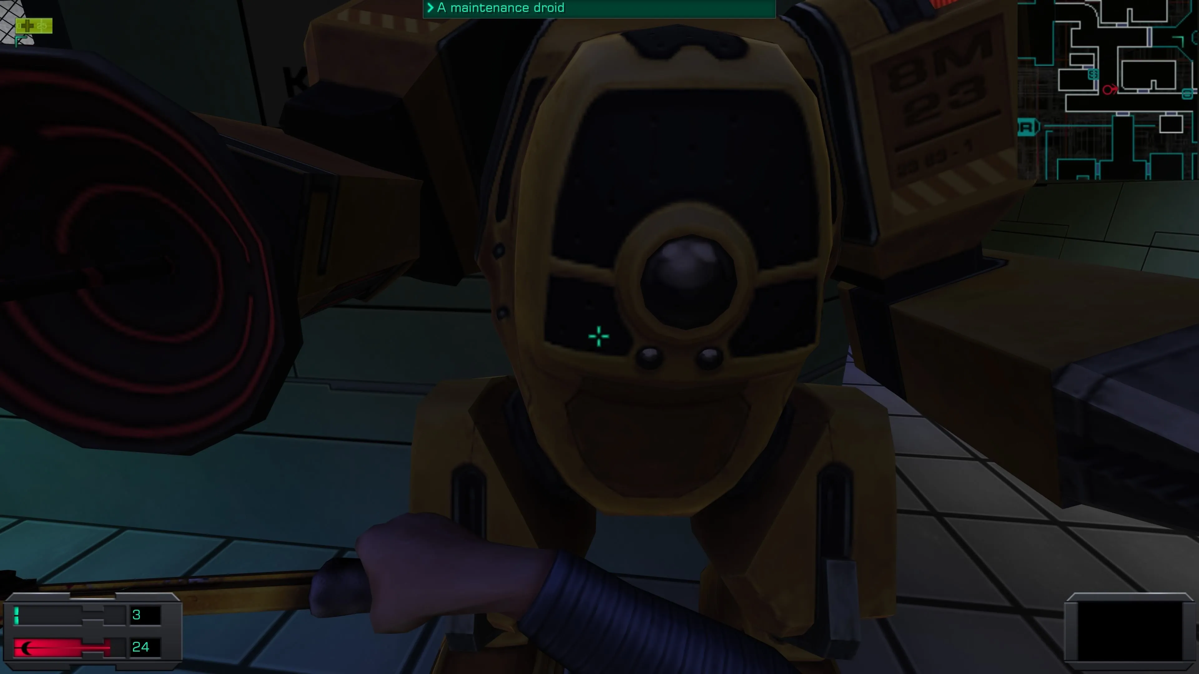 Kẻ thù Maintenance Droid, tiền thân của Big Daddy trong BioShock