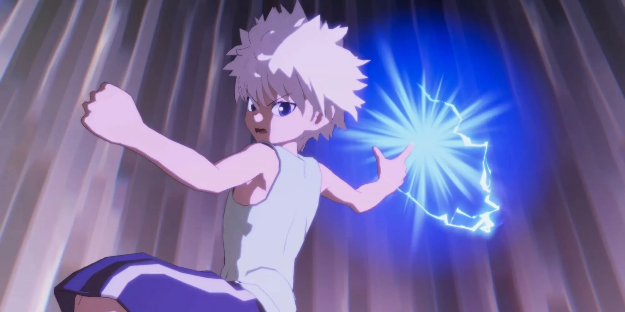 Nhân vật Killua Zoldyck trong Hunter x Hunter: Nen x Impact, minh họa đồ họa game