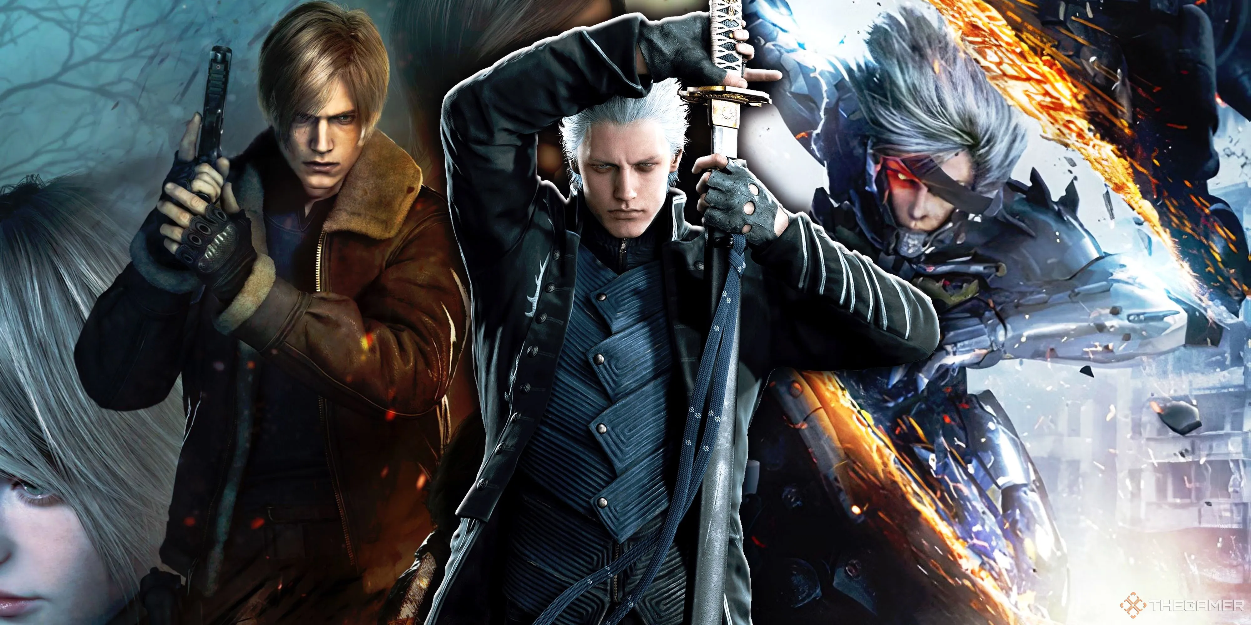 Nhân vật trong Resident Evil 4 Remake, Devil May Cry 5 và Metal Gear Rising Revengeance tạo nên những khoảnh khắc đáng nhớ