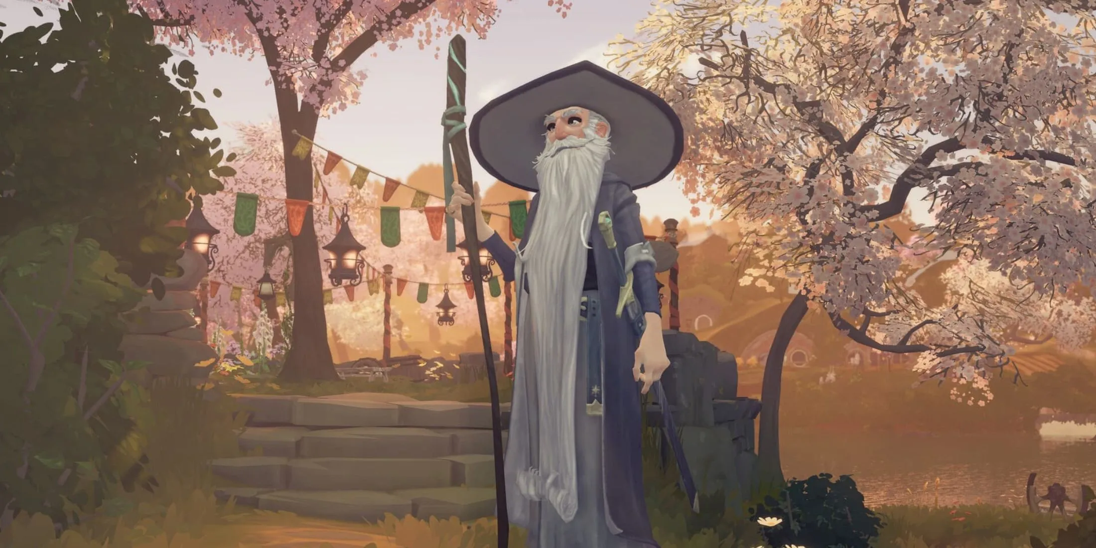Phù thủy Gandalf trong khung cảnh yên bình của Tales of the Shire
