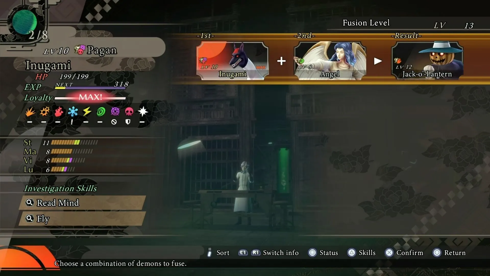 RAIDOU Remastered: Bí ẩn của Đội quân Vô hồn - Hợp thể