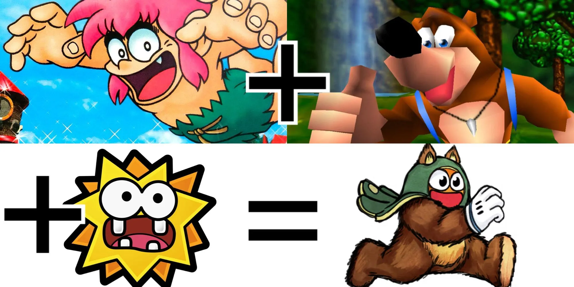 So sánh Ruffy với các game platformer kinh điển như Tomba, Banjo-Kazooie và Paper Mario