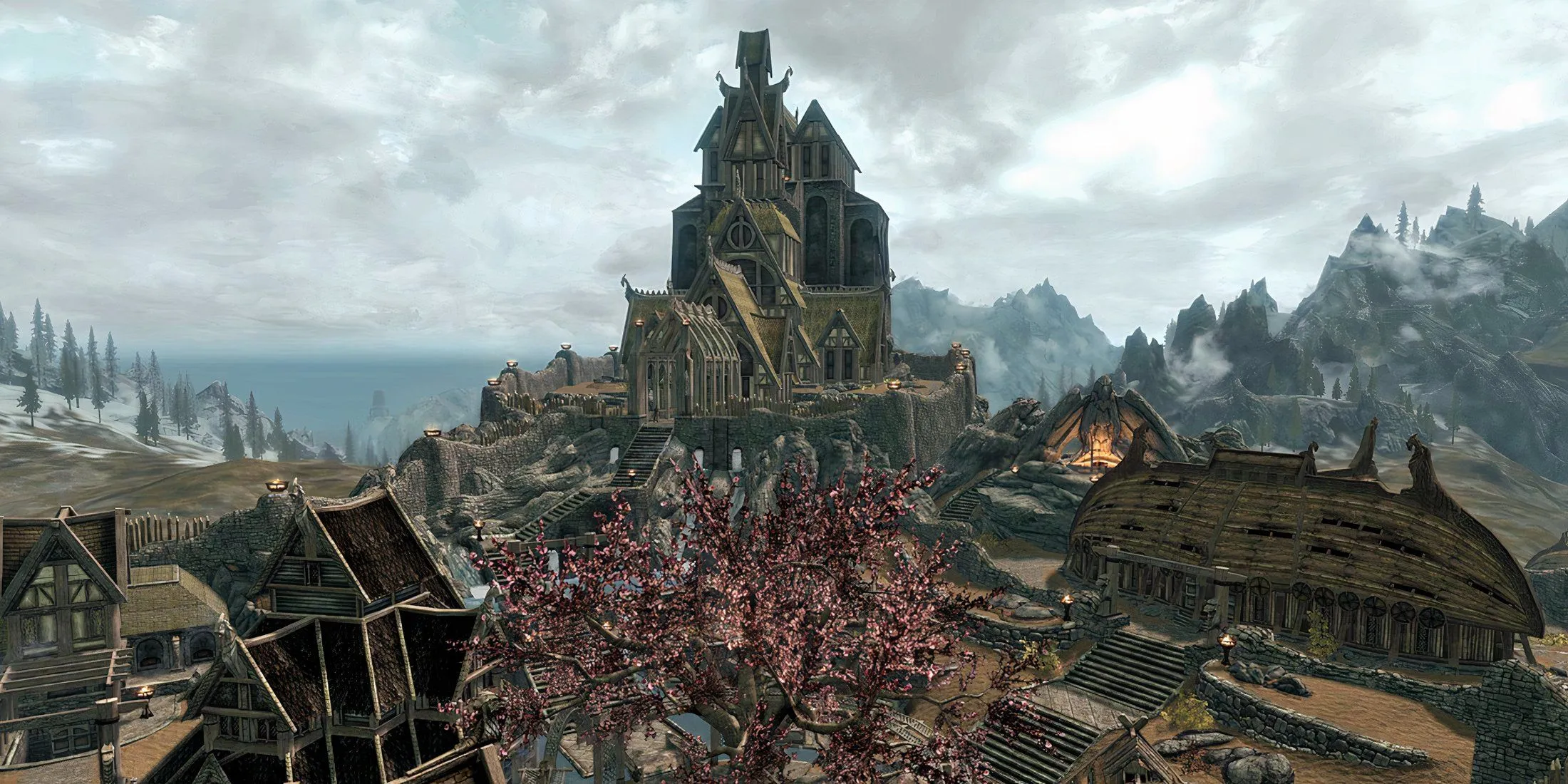 Thành phố Whiterun trong Skyrim, biểu tượng quen thuộc của game