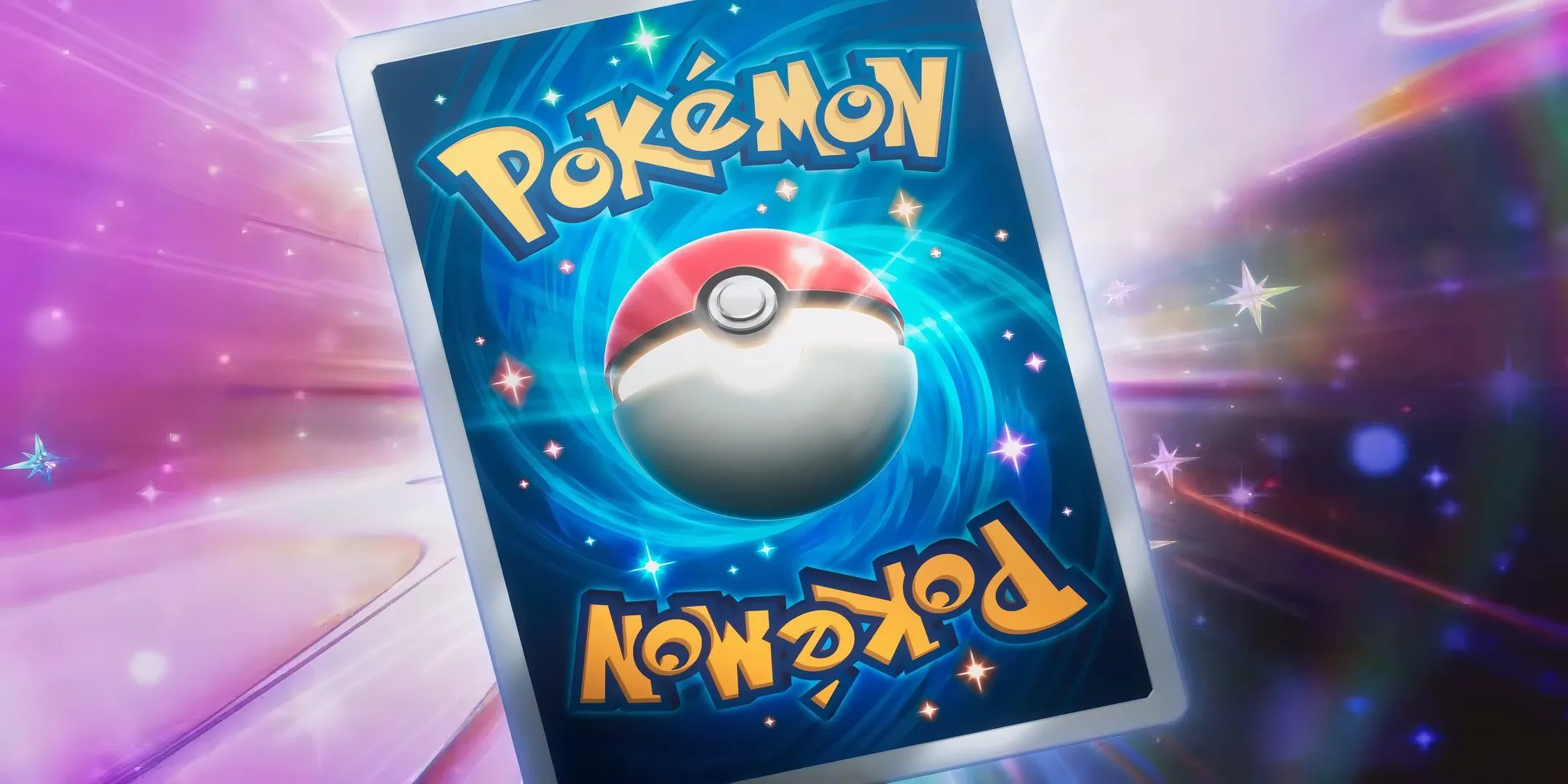 Thẻ bài Pokemon TCG Pocket mới bùng nổ năng lượng trên nền hồng lấp lánh, biểu tượng cho sức mạnh tiềm ẩn trong meta game