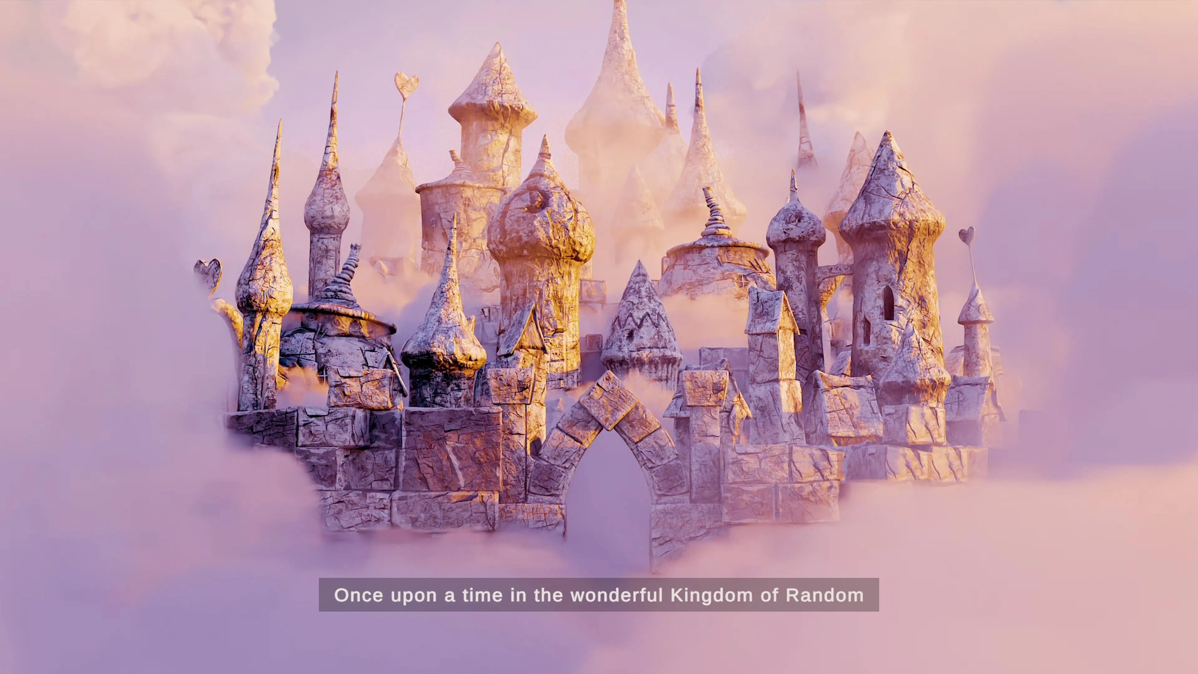 Thế giới game Lost In Random The Eternal Die với kiến trúc độc đáo.