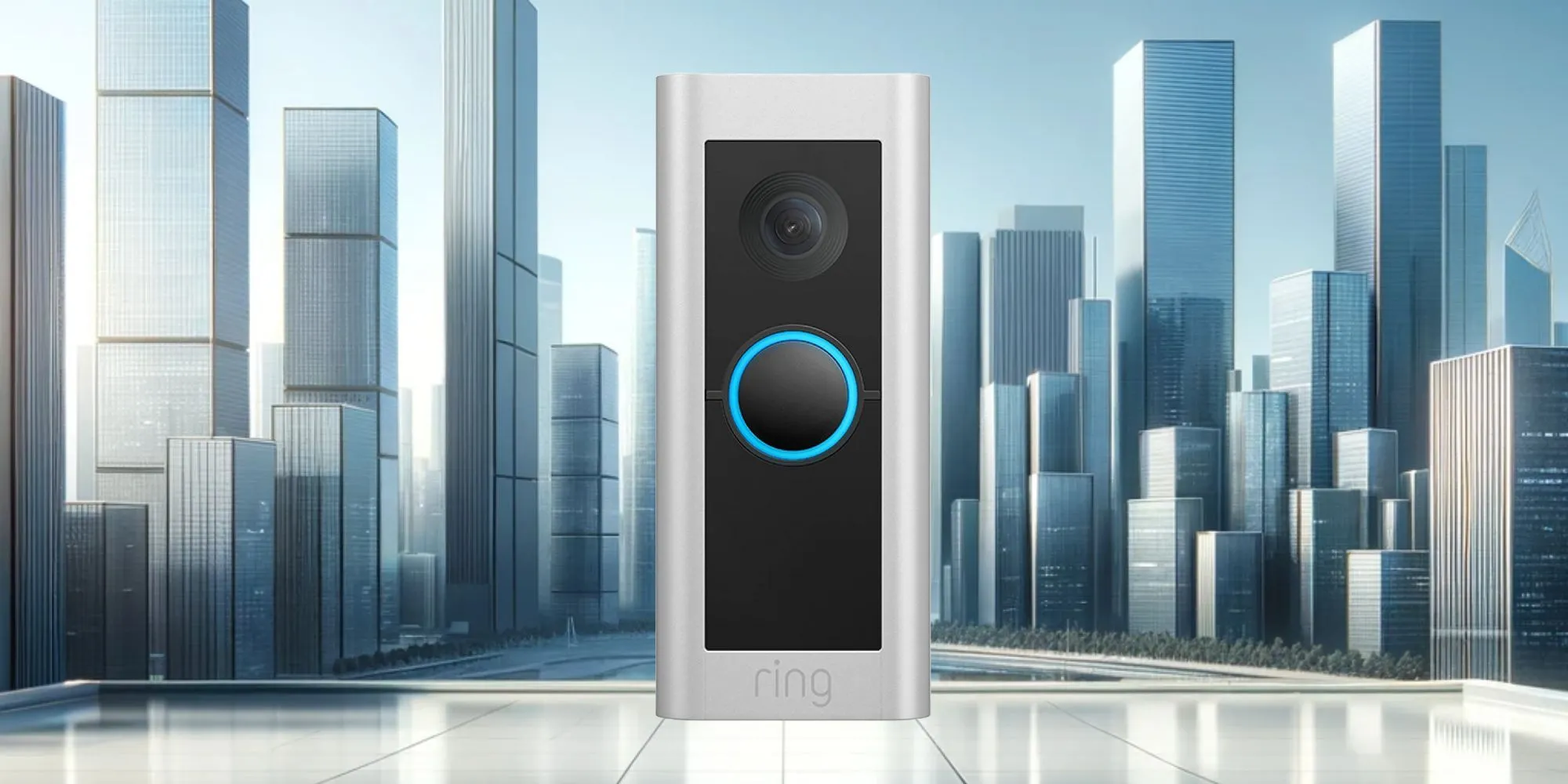 Thiết bị chuông cửa thông minh hiện đại tích hợp camera.