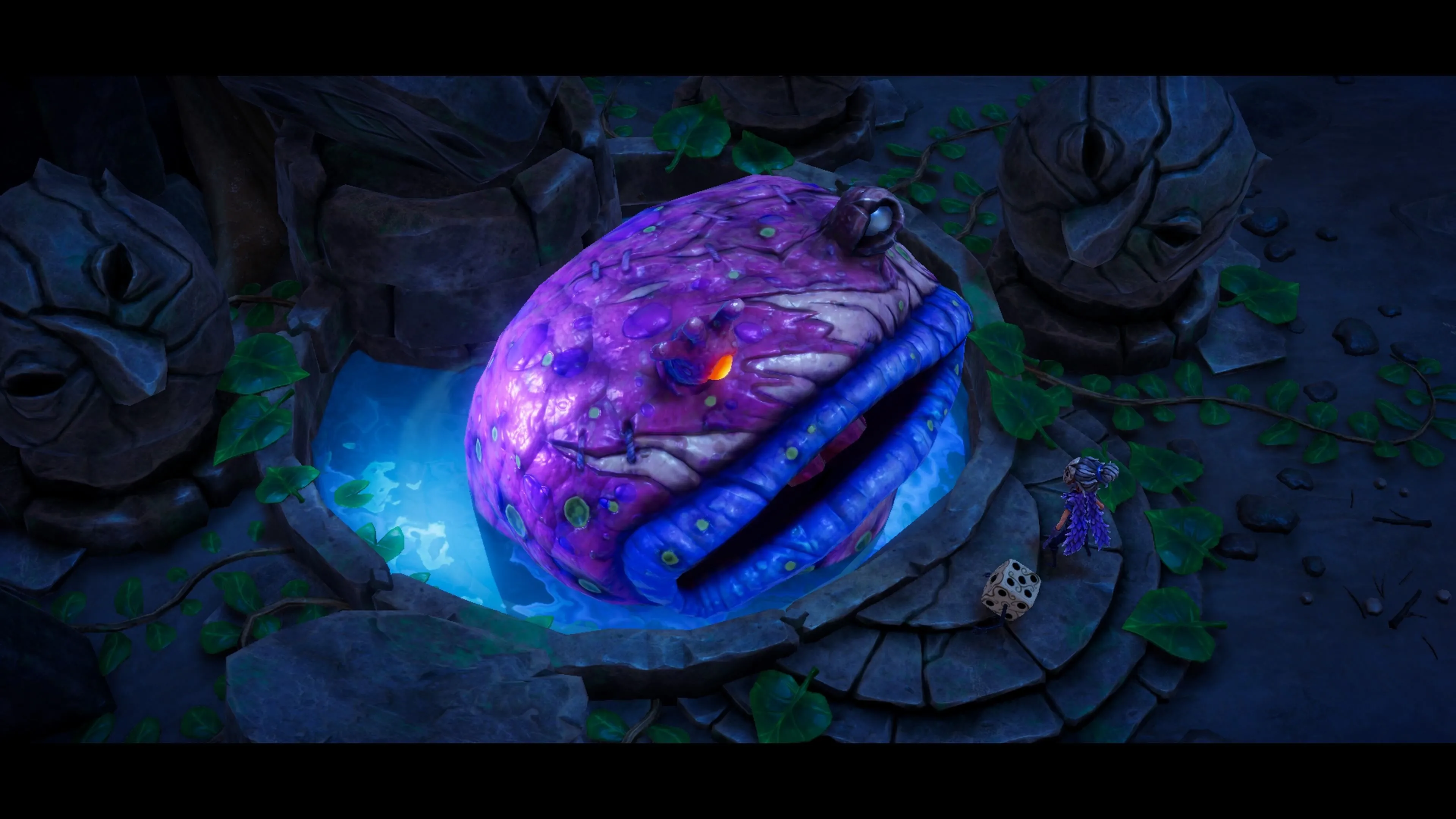 Thương nhân bí ẩn bán các vật phẩm và nâng cấp trong Lost In Random The Eternal Die.