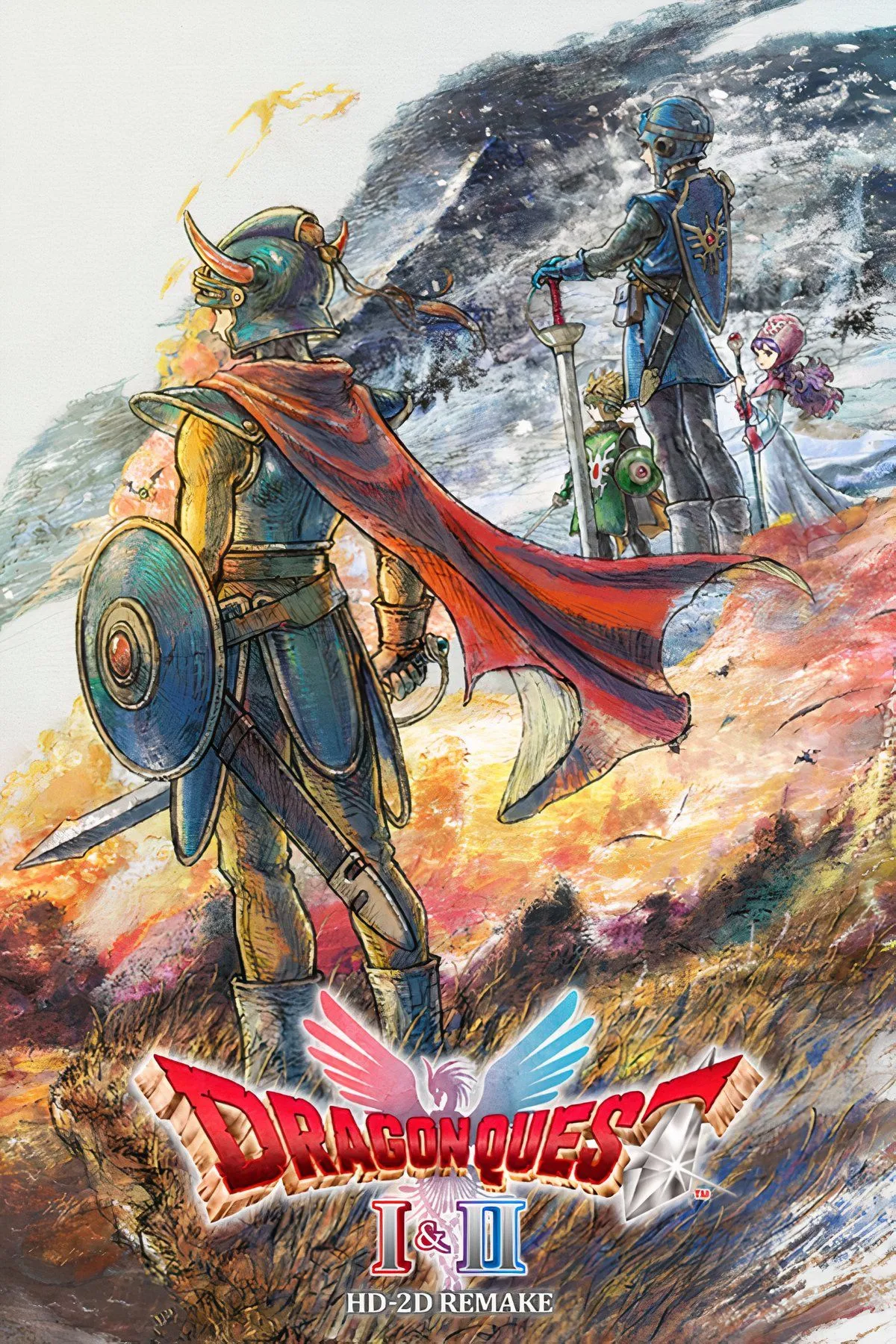 Tổng hợp hình ảnh từ Dragon Quest 1 &amp; 2 HD-2D Remake, giới thiệu môi trường và nhân vật