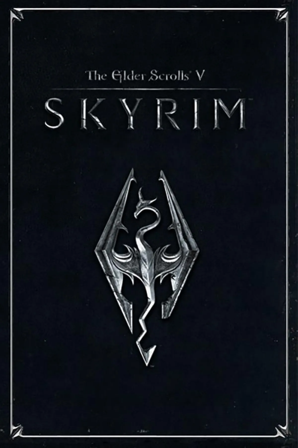 Trang bìa chính thức của The Elder Scrolls V: Skyrim