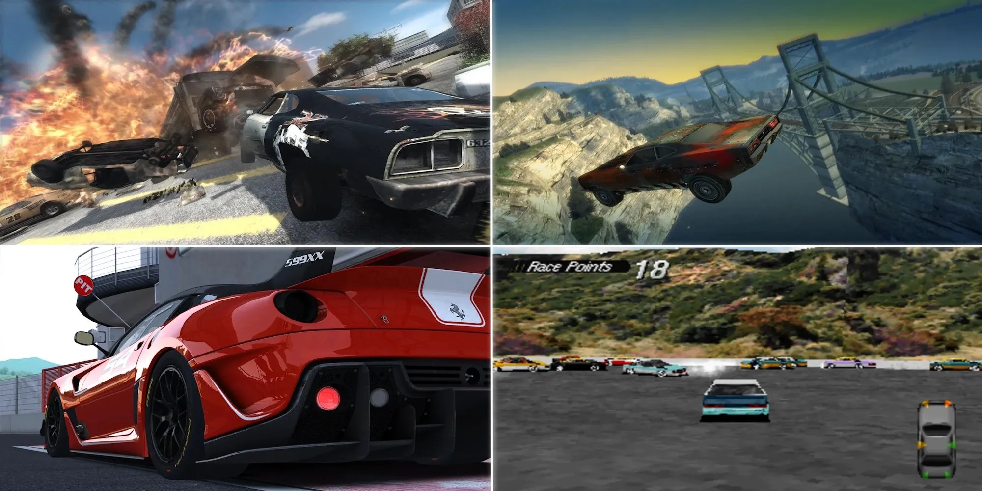 Xe đua F1 trong game đang di chuyển trên đường pitlane