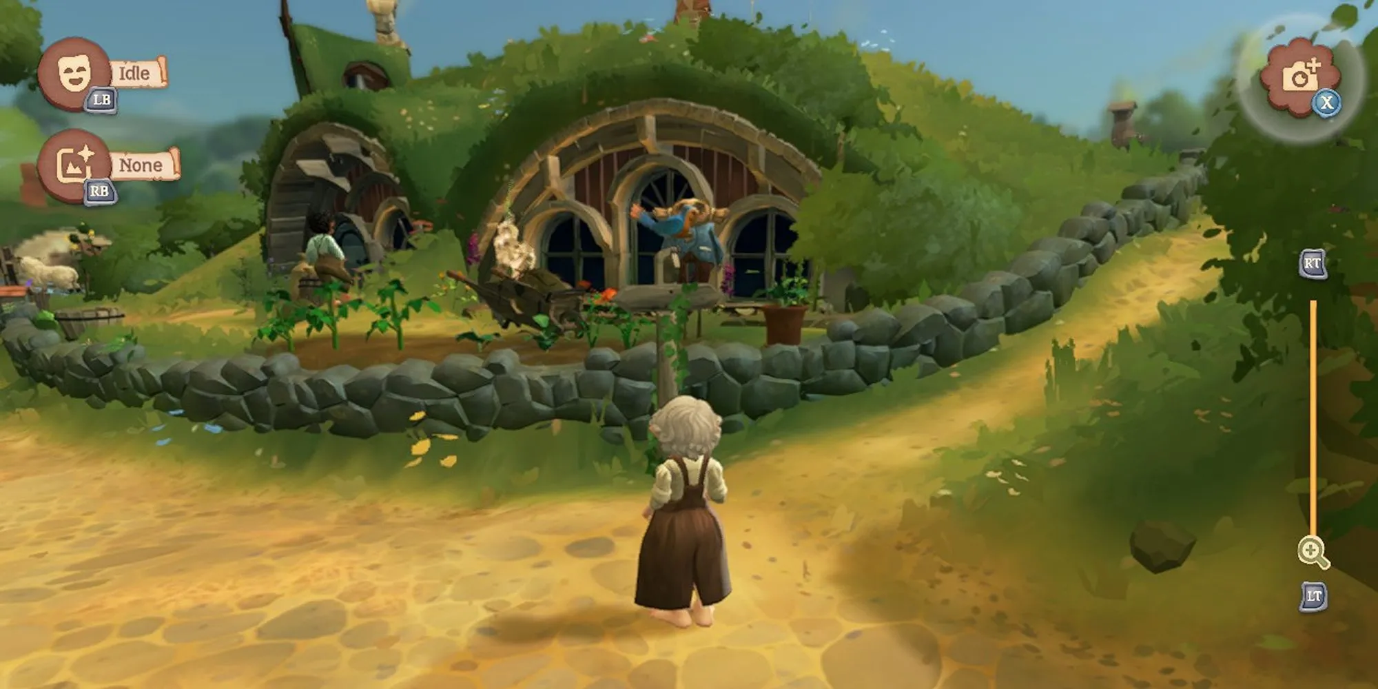 Bối cảnh môi trường trong Tales of the Shire, với phong cách đồ họa màu nước đặc trưng.