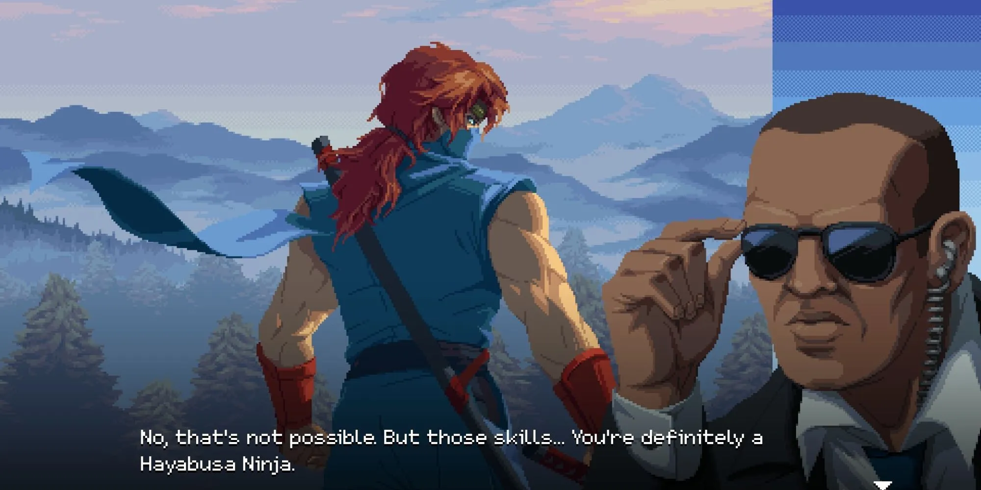 Cảnh cắt (cutscene) về cốt truyện trong Ninja Gaiden Ragebound, giới thiệu Kenji Mozu và các sự kiện chính