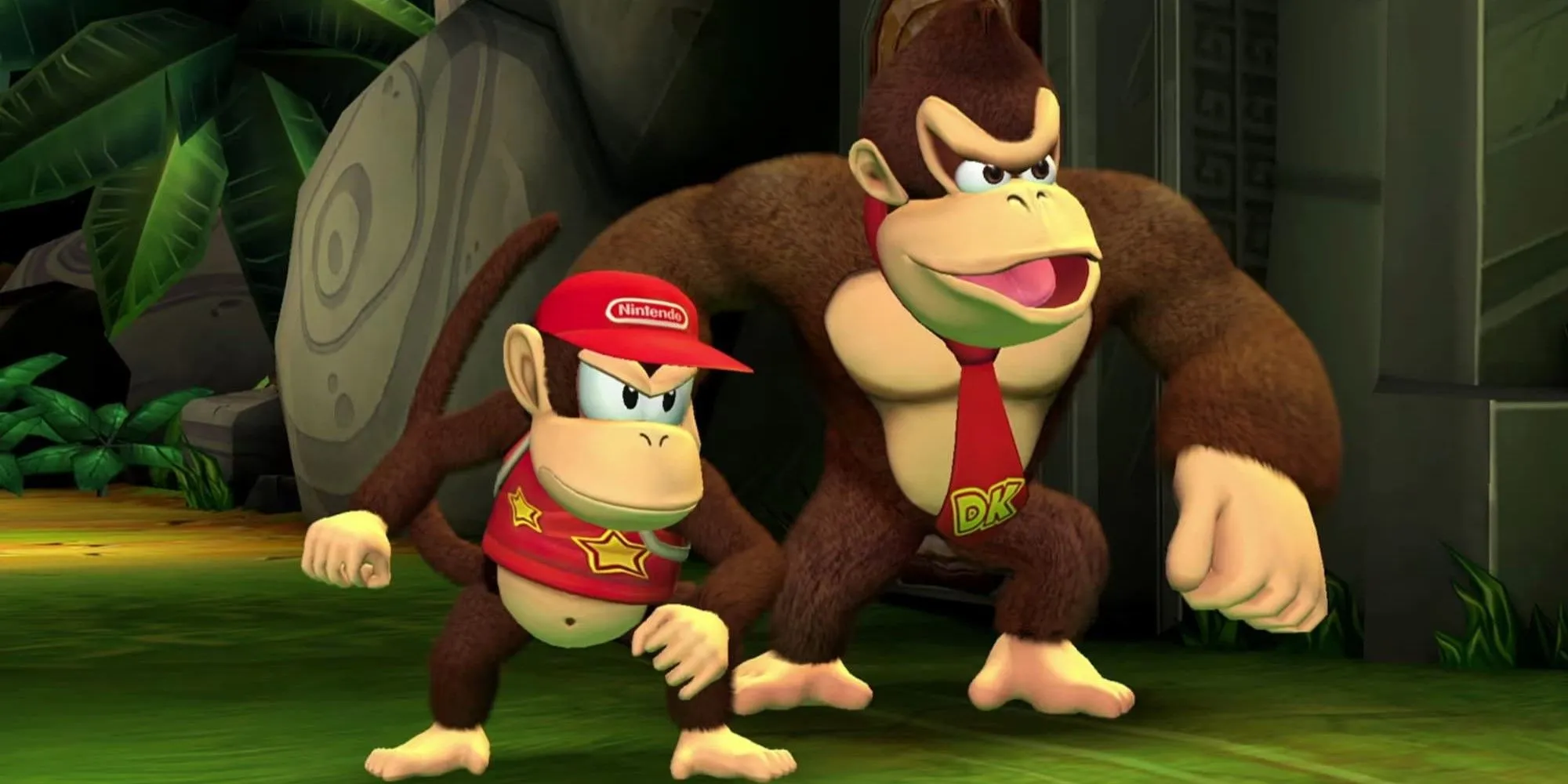 Donkey Kong và Diddy Kong trong Donkey Kong Country Returns HD, game platformer co-op kinh điển được remaster