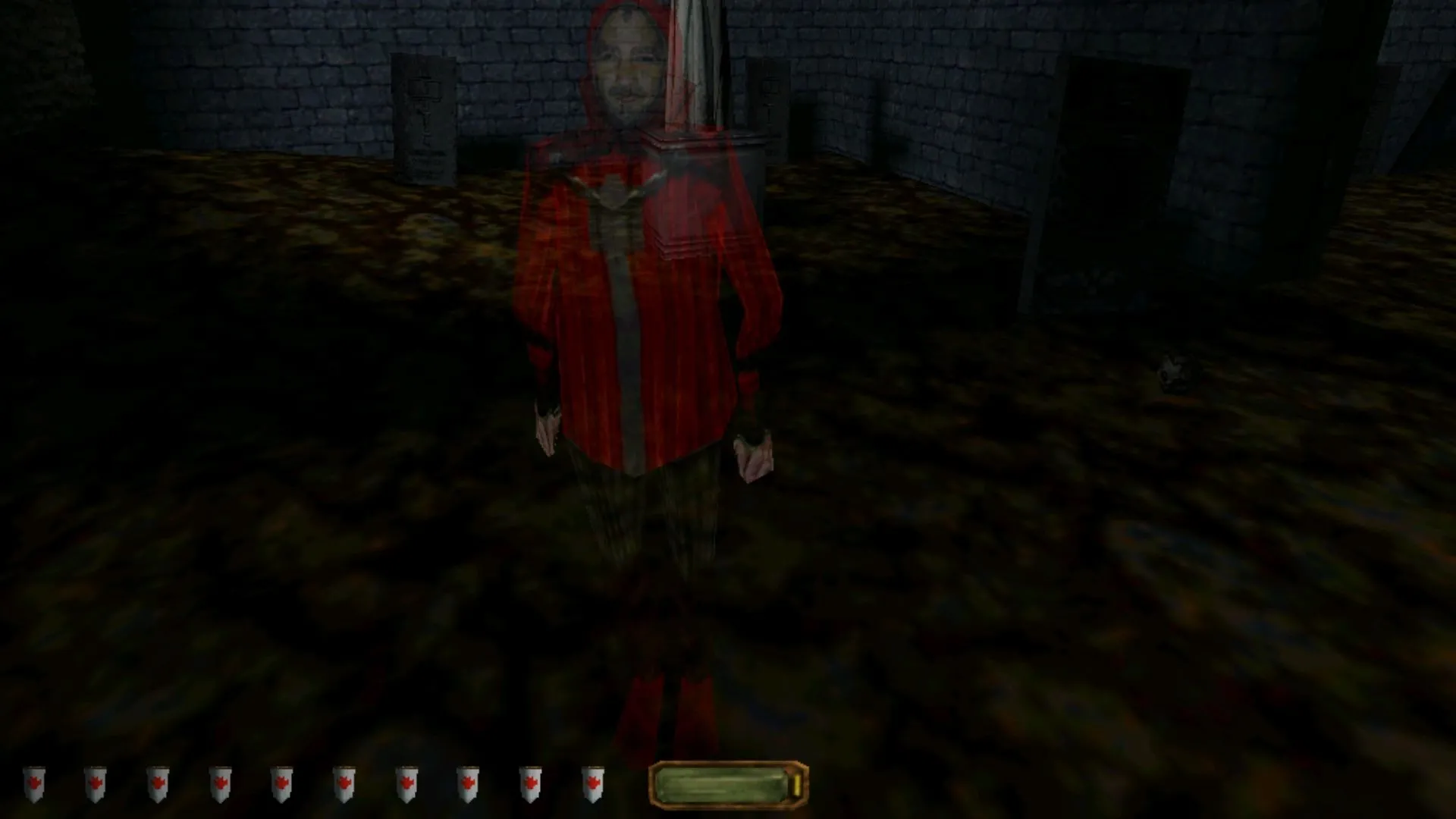 Garrett trong một nhiệm vụ lén lút của Thief: The Dark Project, minh chứng cho lối chơi stealth thuần túy.