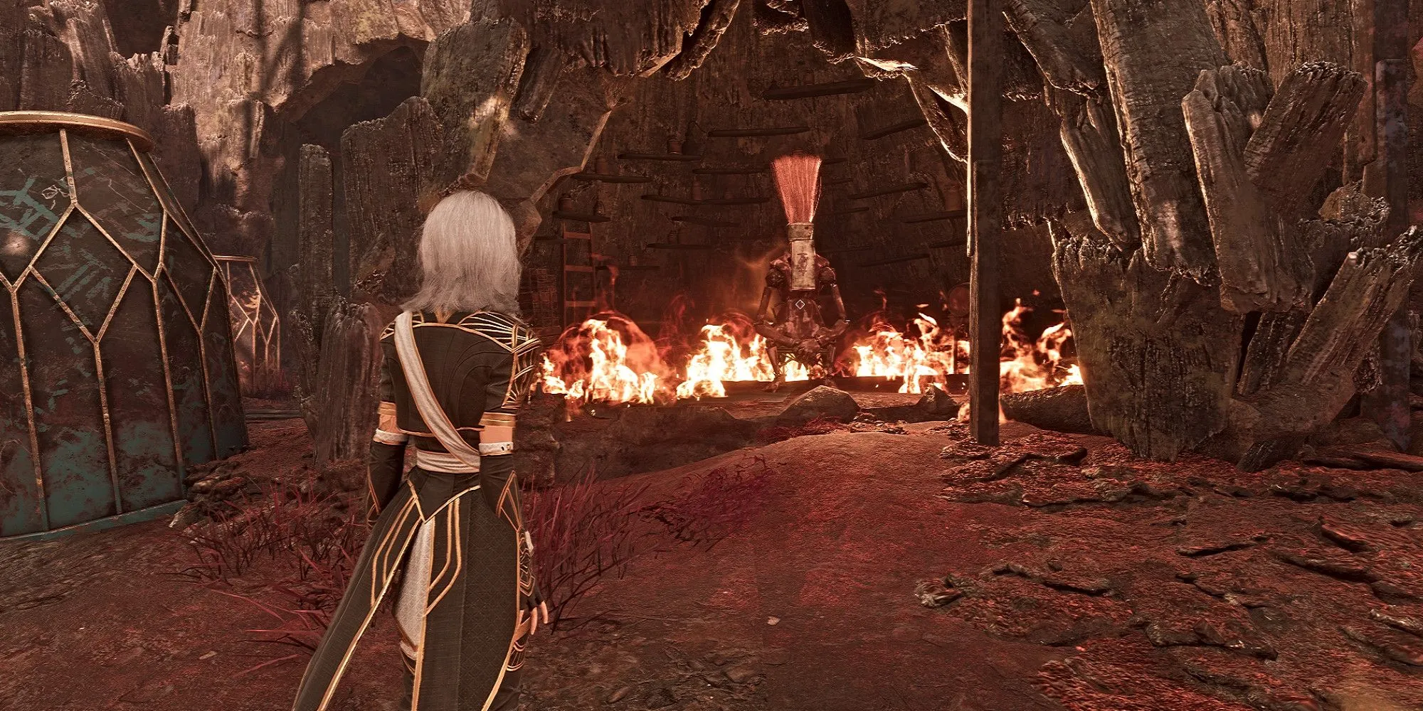 Gestral trong Clair Obscur Expedition 33 giữa đám cháy nói "This is fine"