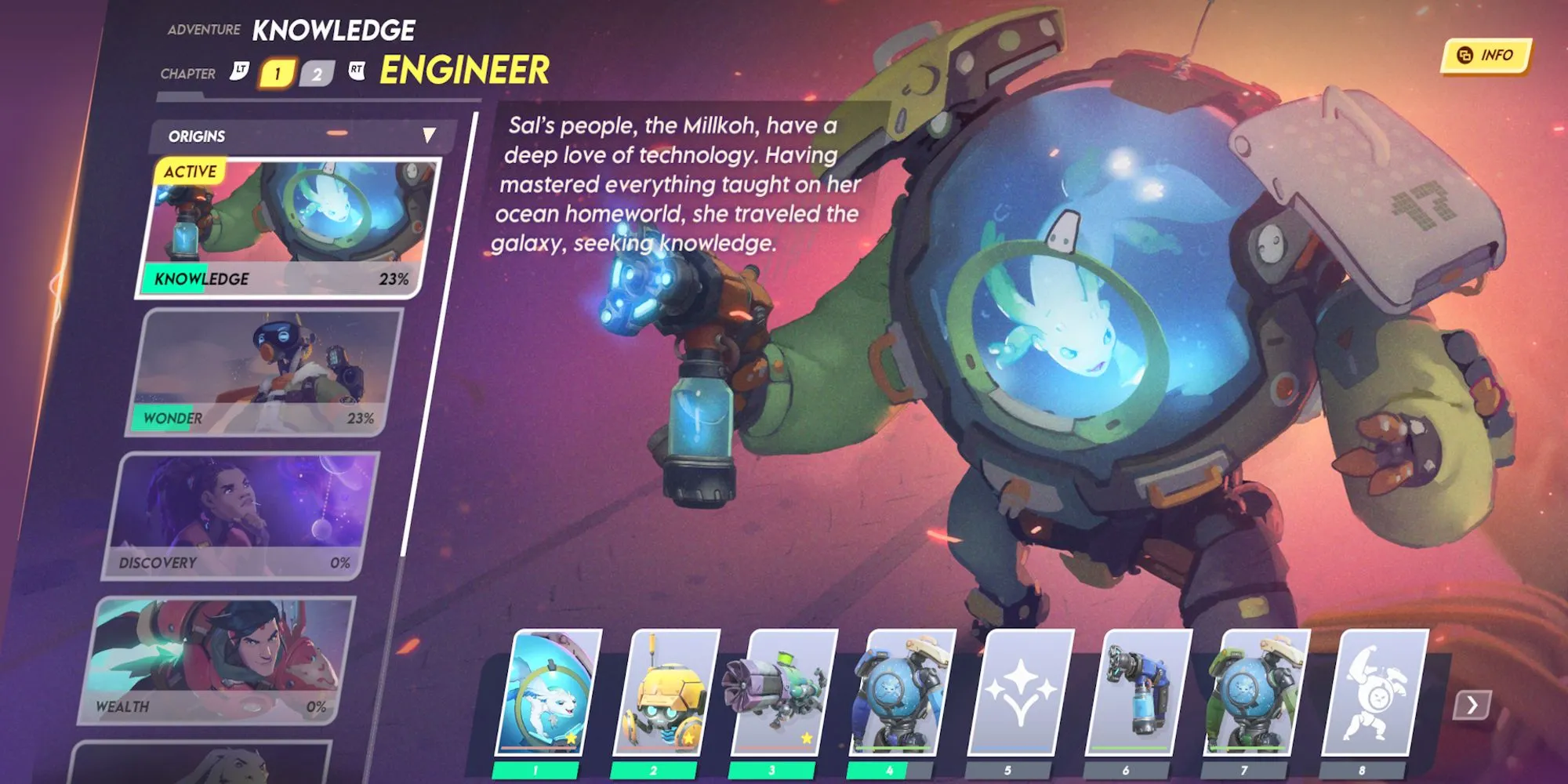Giao diện hệ thống Battle Pass và phần thưởng trong Wildgate, cho thấy cách người chơi mở khóa vật phẩm mới