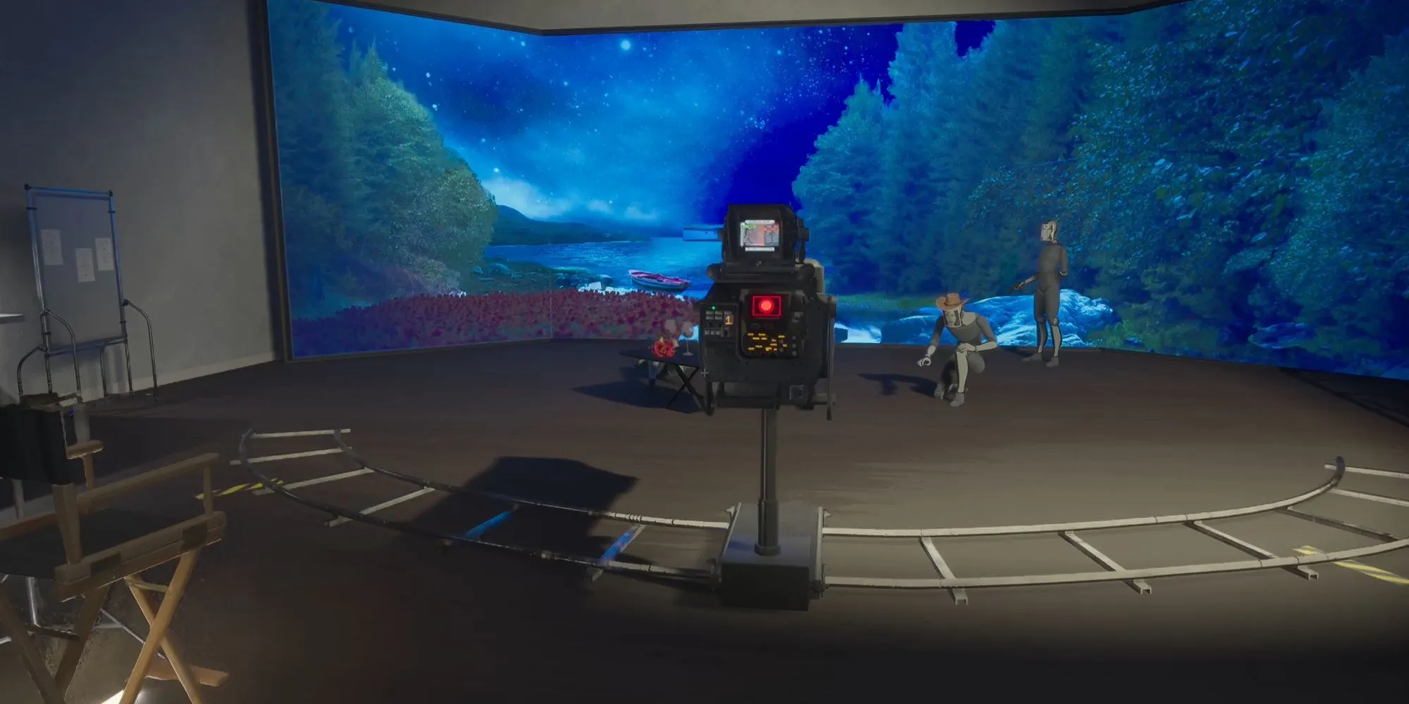 Hình ảnh studio và câu đố trong game kinh dị Dead Take