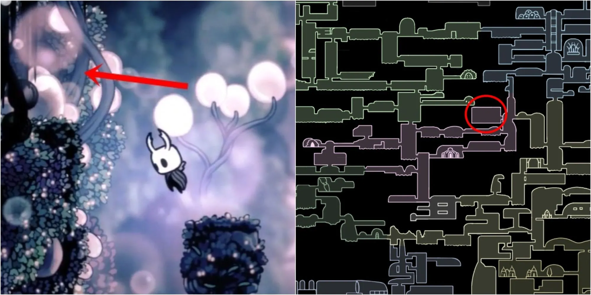 Hướng dẫn đường đi đến Charm Notch ẩn trong Fog Canyon của Hollow Knight