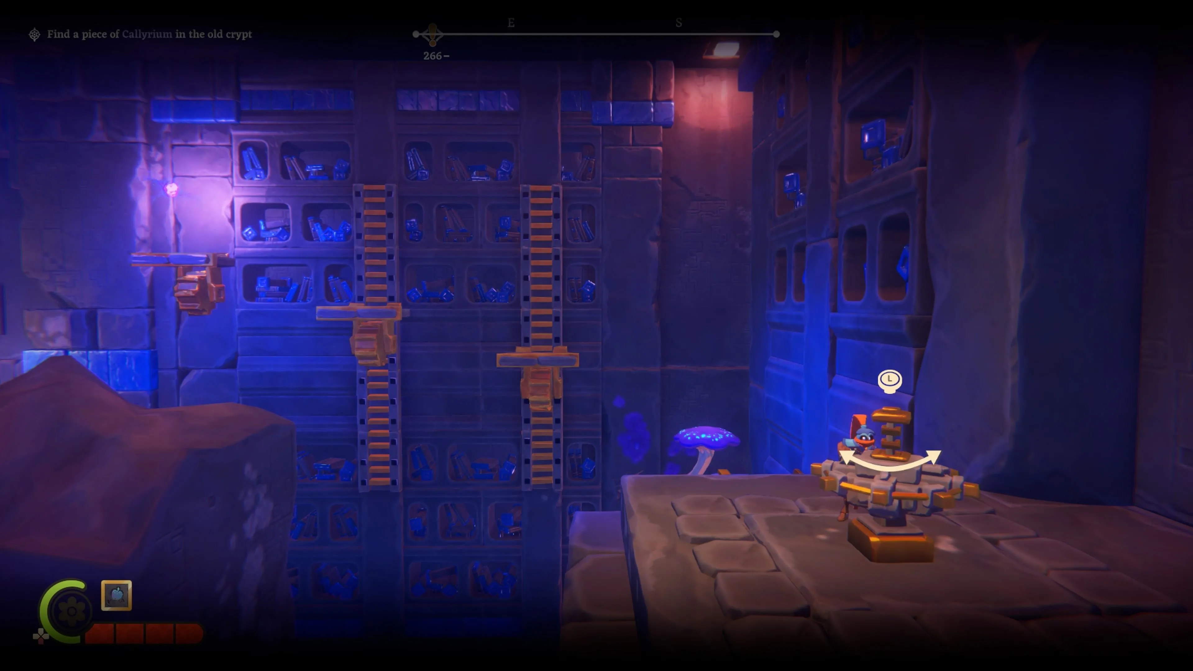 Một câu đố áp lực điển hình trong game The Knightling