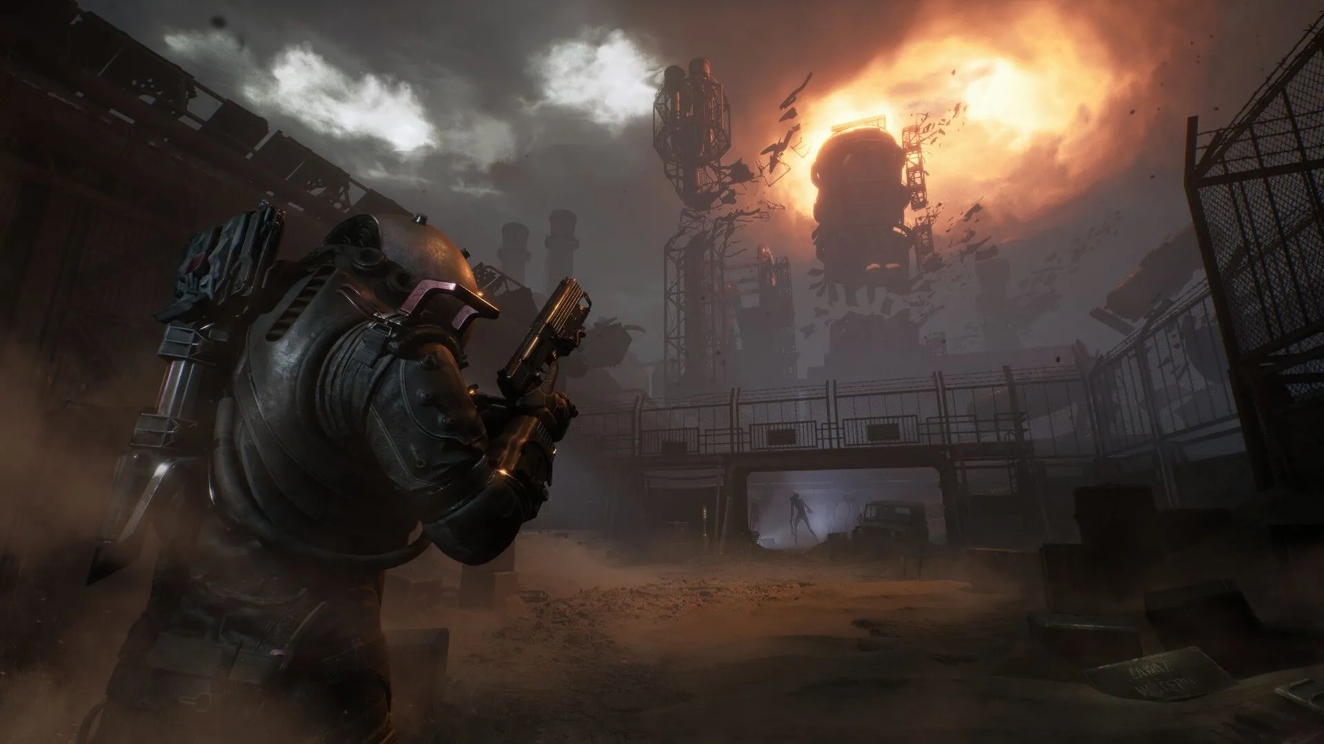 Nhân vật chính trong môi trường đổ nát, u ám của game kinh dị sinh tồn Cronos: The New Dawn