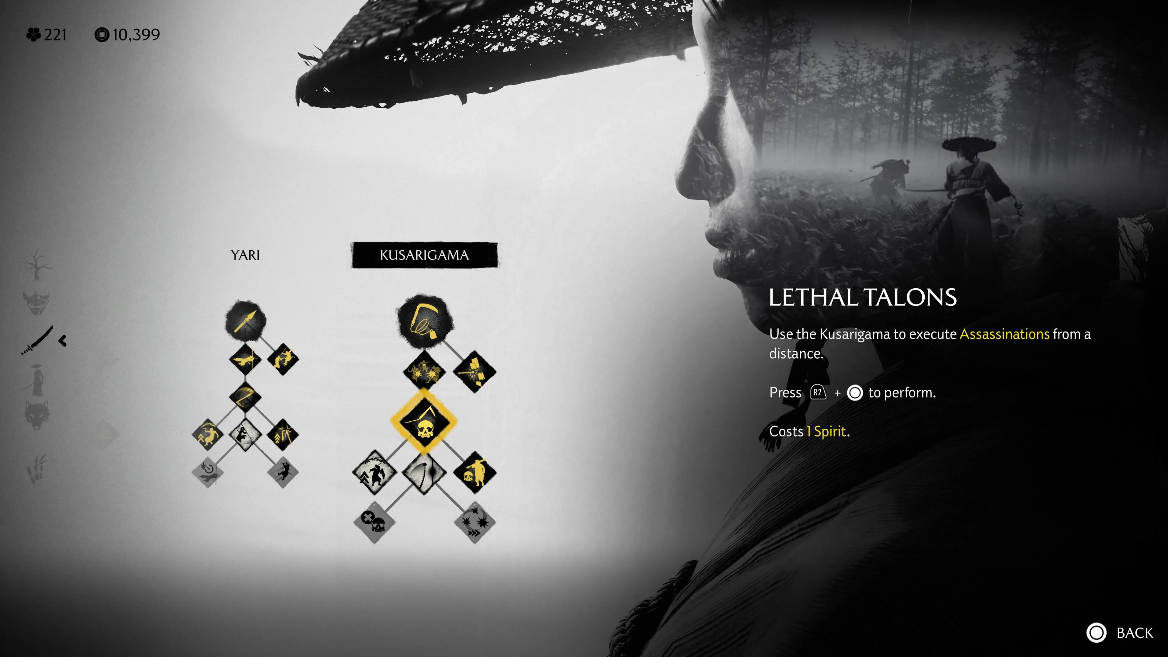 Ám sát tầm xa bằng Lethal Talons trong Ghost of Yotei