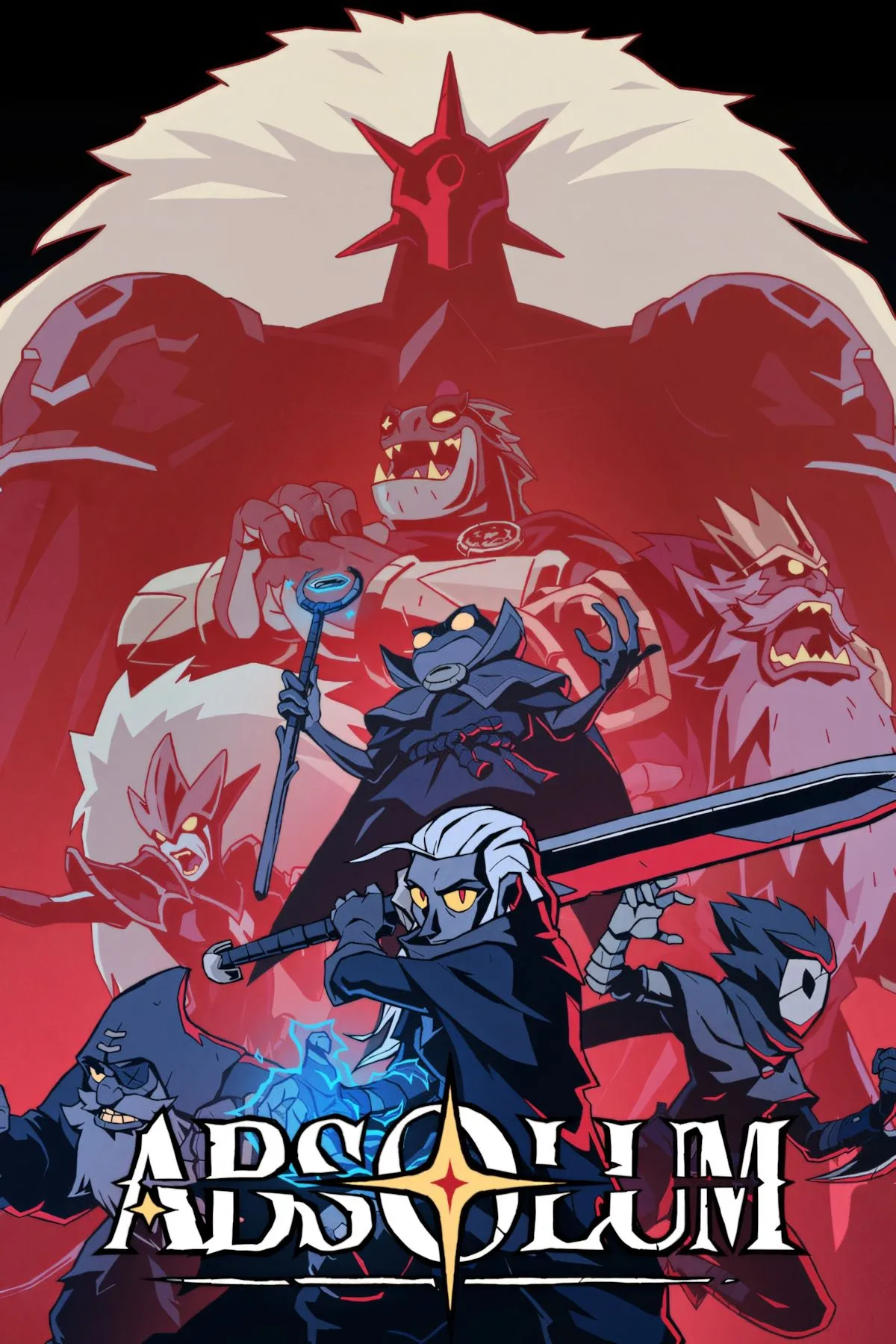 Ảnh bìa Absolum, art thủ công phong cách 2D, nổi bật màu sắc và thiết kế nhân vật