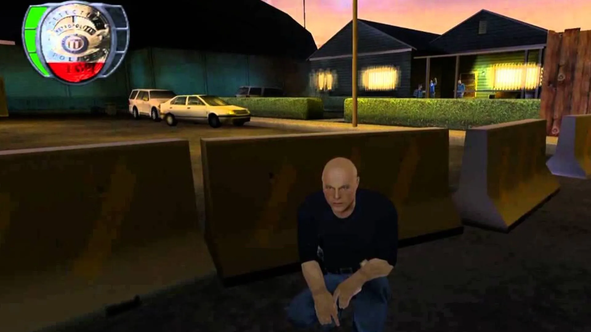 Ảnh quảng bá The Shield: The Game cho PS2 với đồ họa nhân vật và cảnh nhiệm vụ