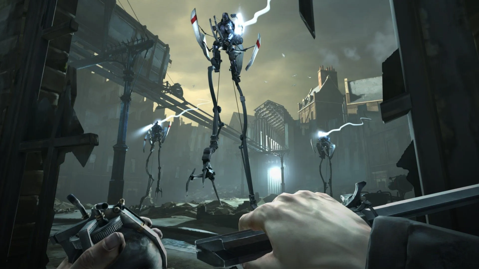 Cảnh gameplay Dishonored minh họa hệ quả hành động gây rối loạn xã hội