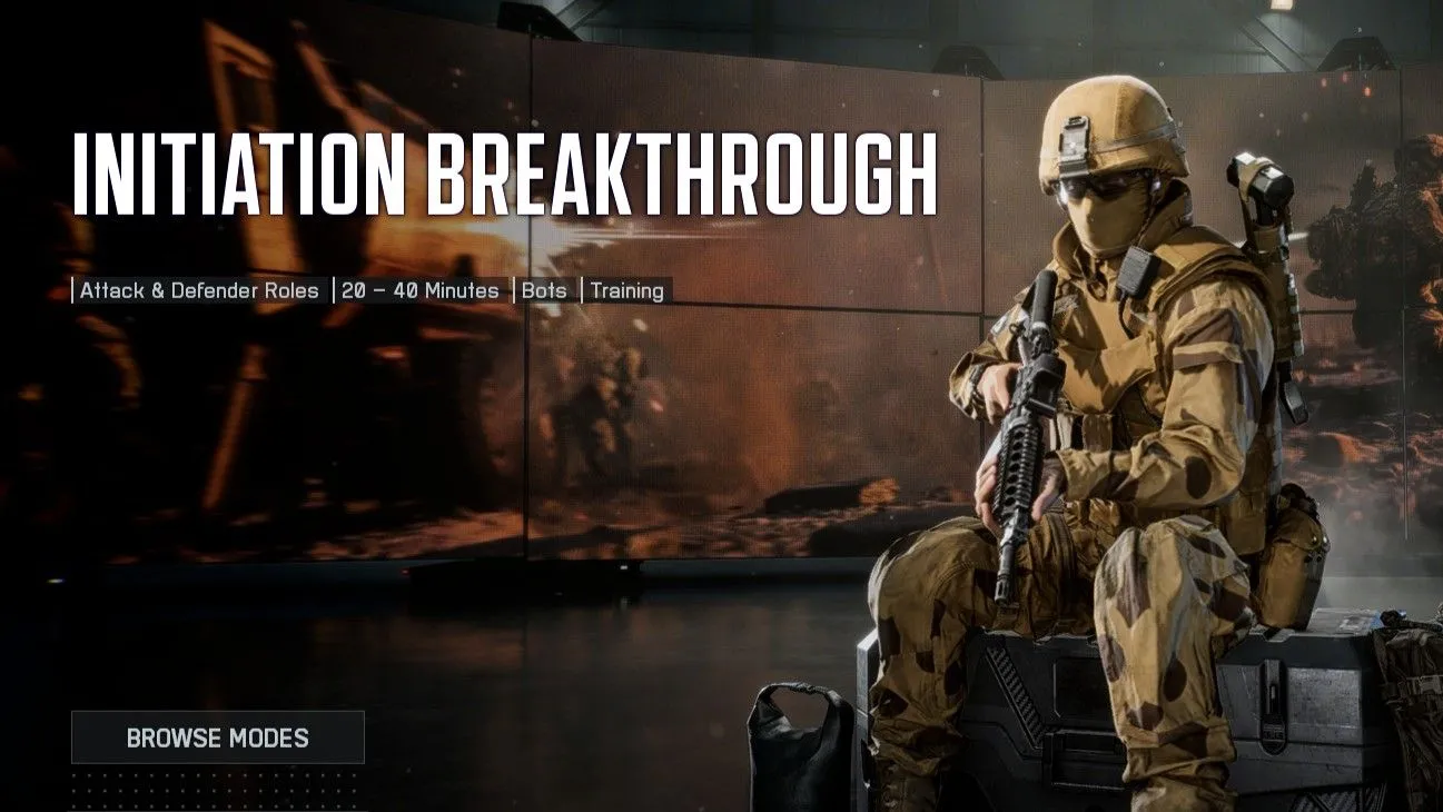 Chế độ Breakthrough giới hạn với bot giúp luyện kỹ năng và tăng XP Battlefield 6