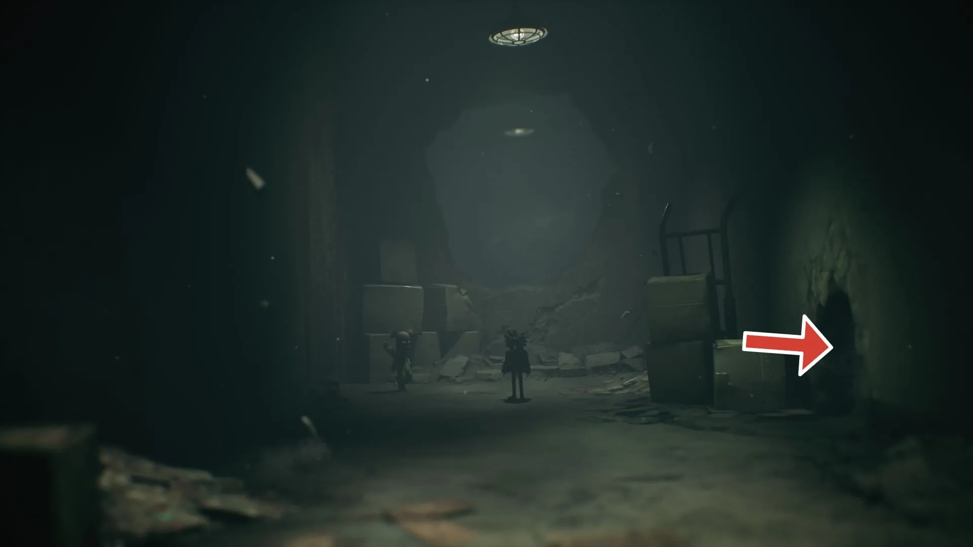 Chìa khoá nằm trên hộp trong phòng nhỏ bên phải hành lang trên tầng cao, chìa mở cửa khoá dẫn tới Ghost #6