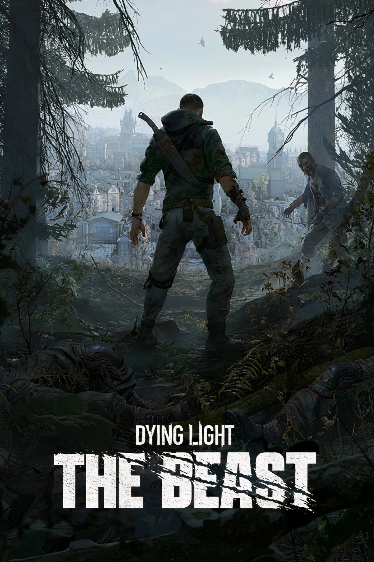 Collage hình ảnh quảng bá Dying Light: The Beast với thông tin phát hành và nền tảng chơi