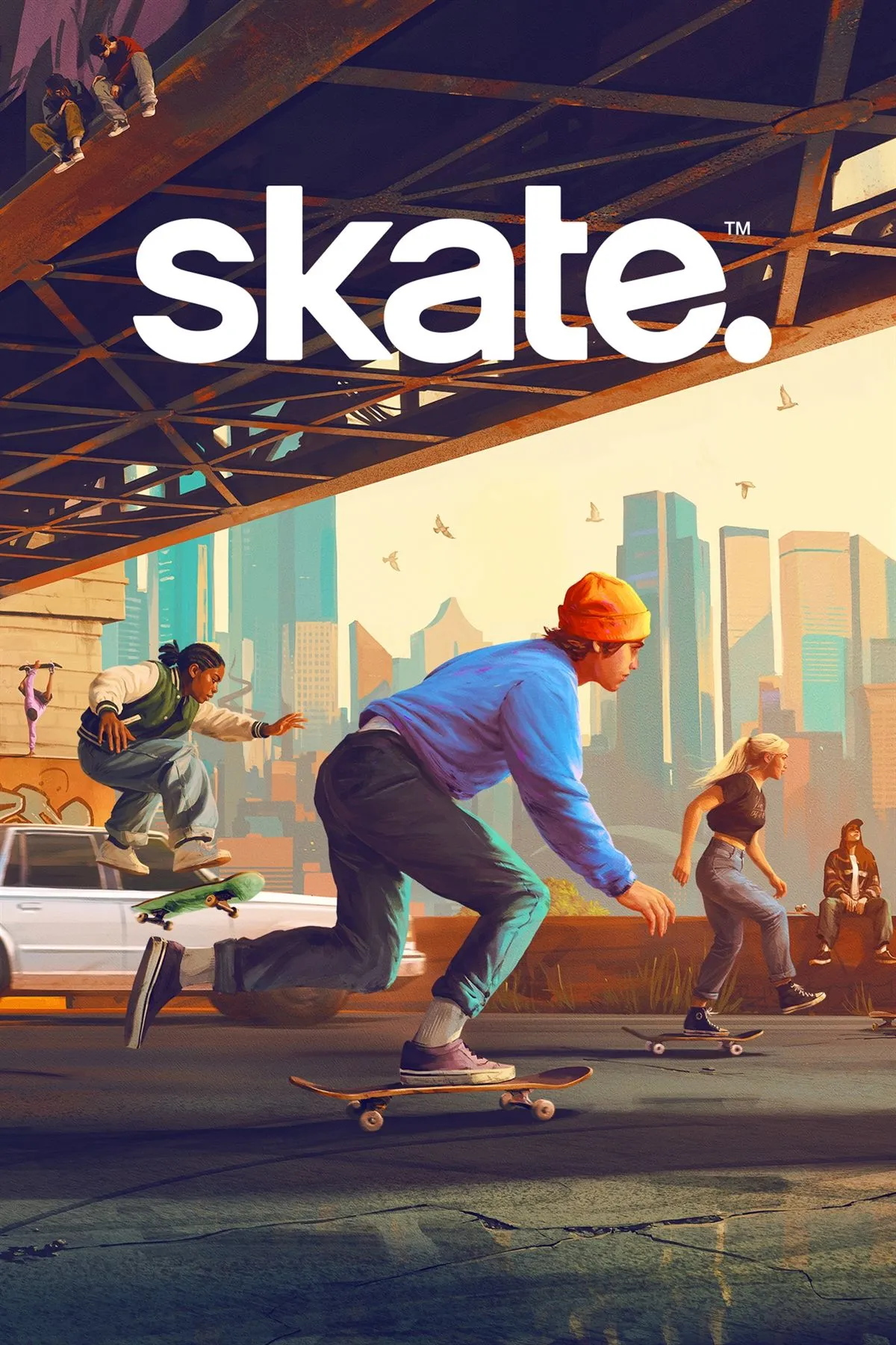 Cover art Skate với thông tin phát hành và nền tảng hỗ trợ