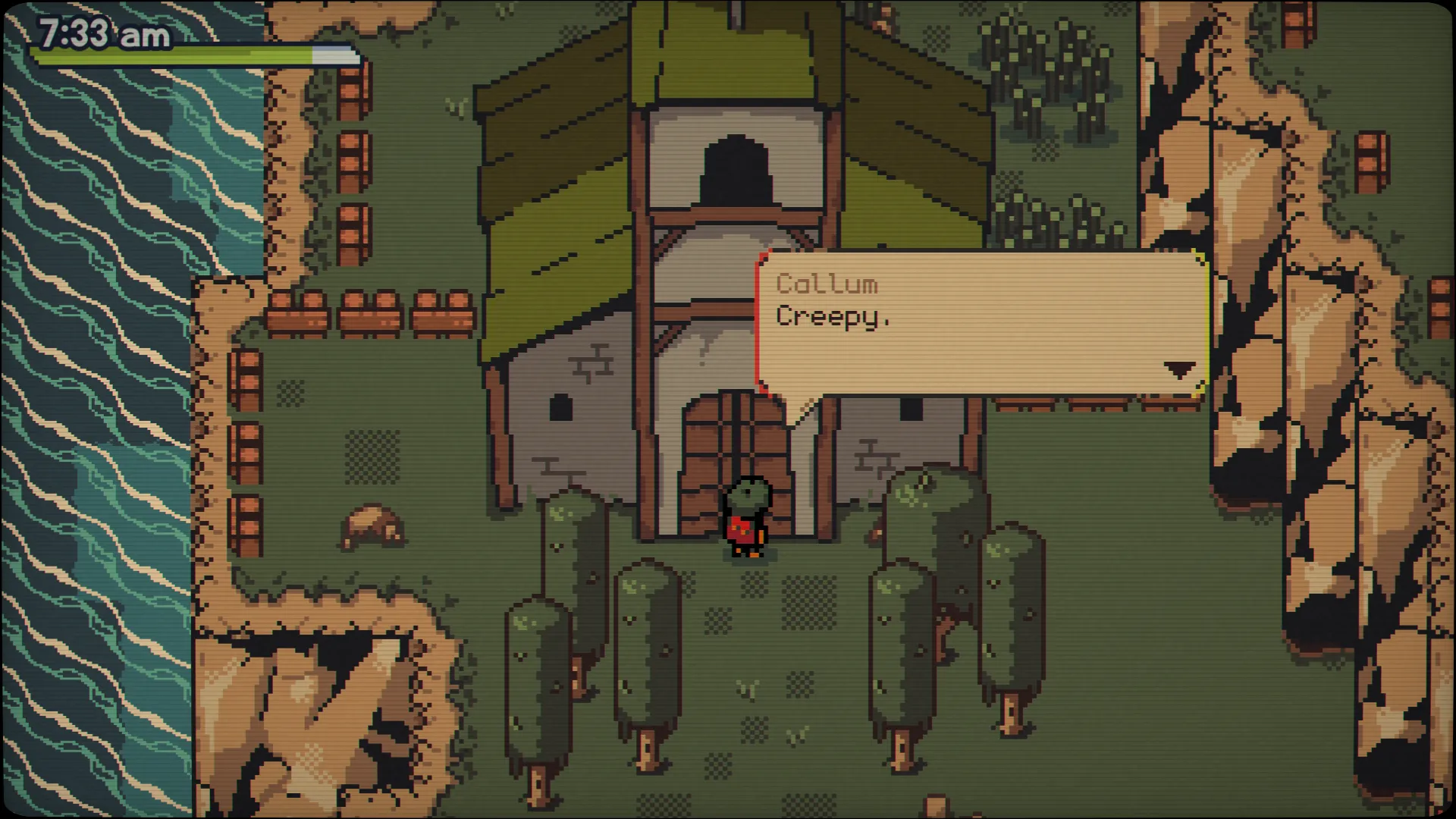 Giao diện và khung cảnh hòn đảo Clifford với ánh sáng ban đêm và chủ đề âm nhạc khu vực