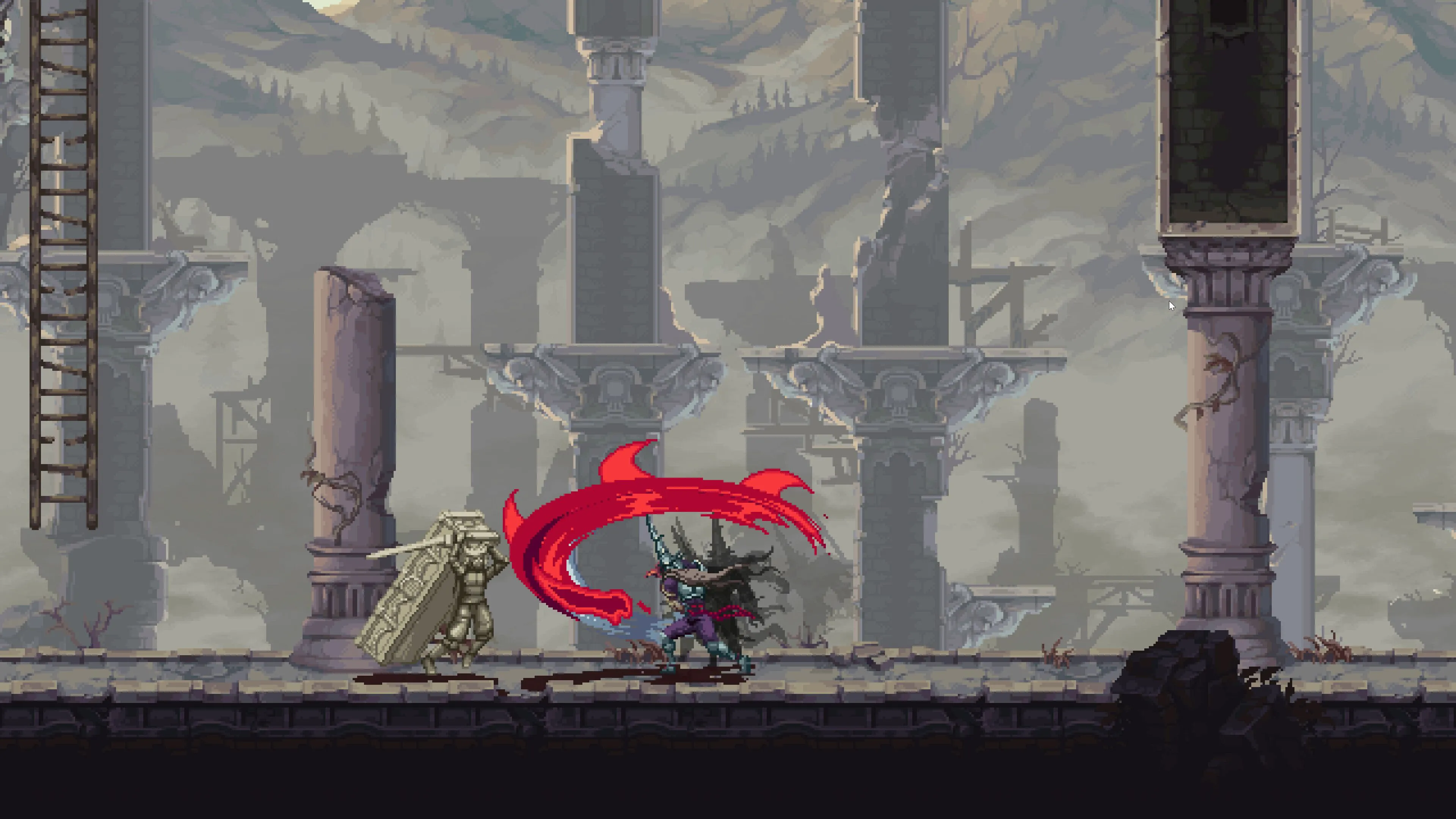 Góc nhìn môi trường và nhân vật trong Blasphemous 2
