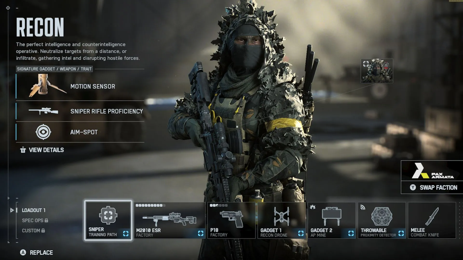 Hình ảnh Recon giữ vị trí overwatch, dùng drone và claymores để bảo vệ tuyến dài