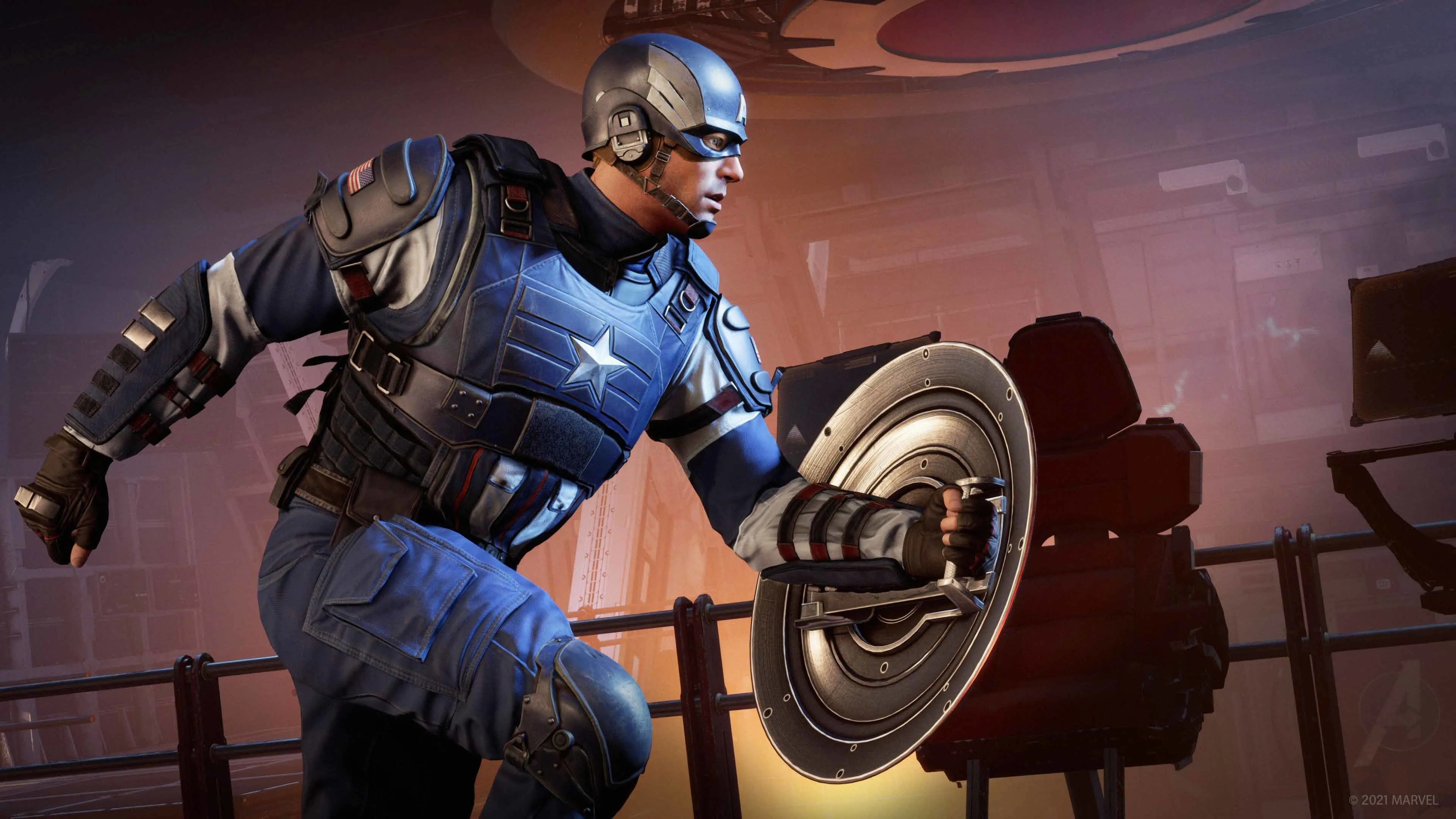 Hình quảng cáo Marvel's Avengers minh họa dàn siêu anh hùng nhưng che khuất các cơ chế live-service bên dưới