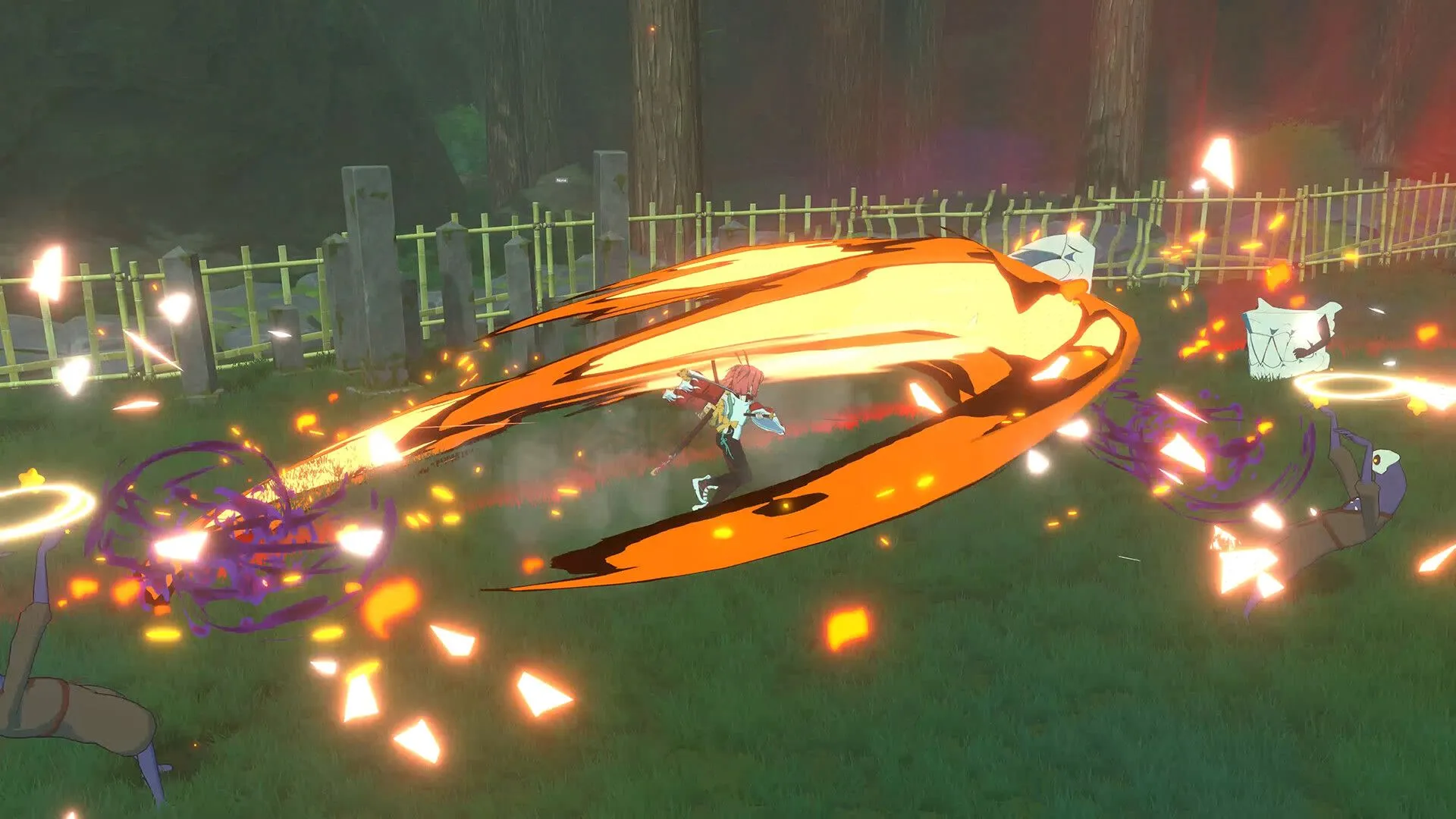 Homura Hime demo gameplay nhân vật chính dùng đồng kiếm trong combat bullet-hell