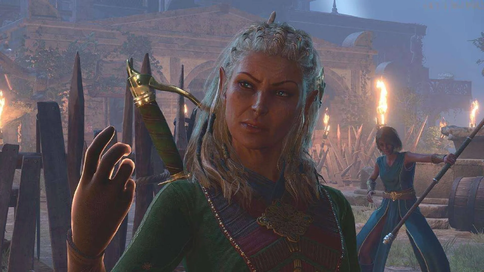 Jaheira trong Baldur's Gate 3, biểu tượng Harpers liên kết mạnh với cốt truyện chính