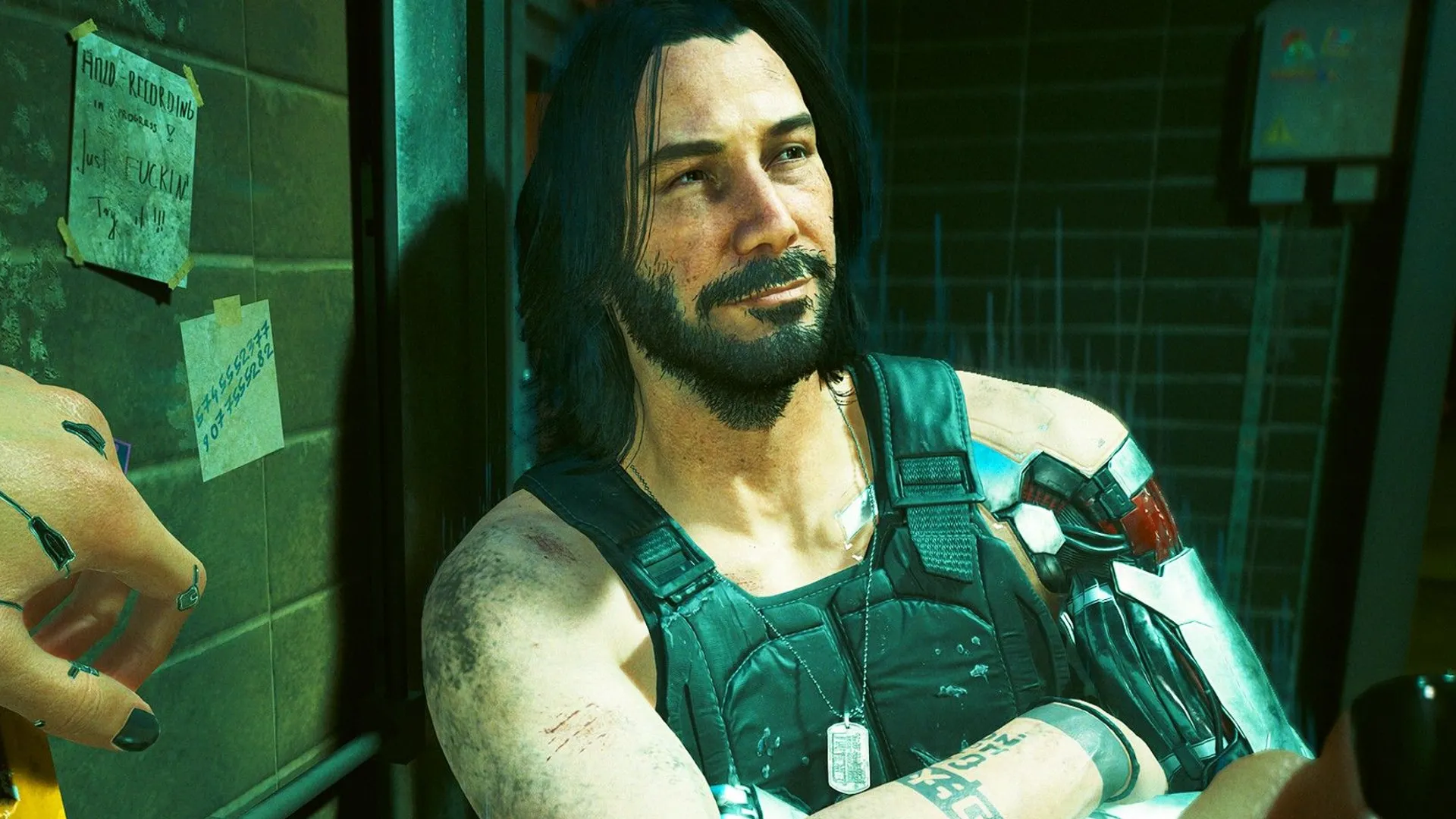 Keanu Reeves (Johnny Silverhand) mô phỏng khuôn mặt và mocap, đóng vai trò then chốt trong cốt truyện Cyberpunk 2077