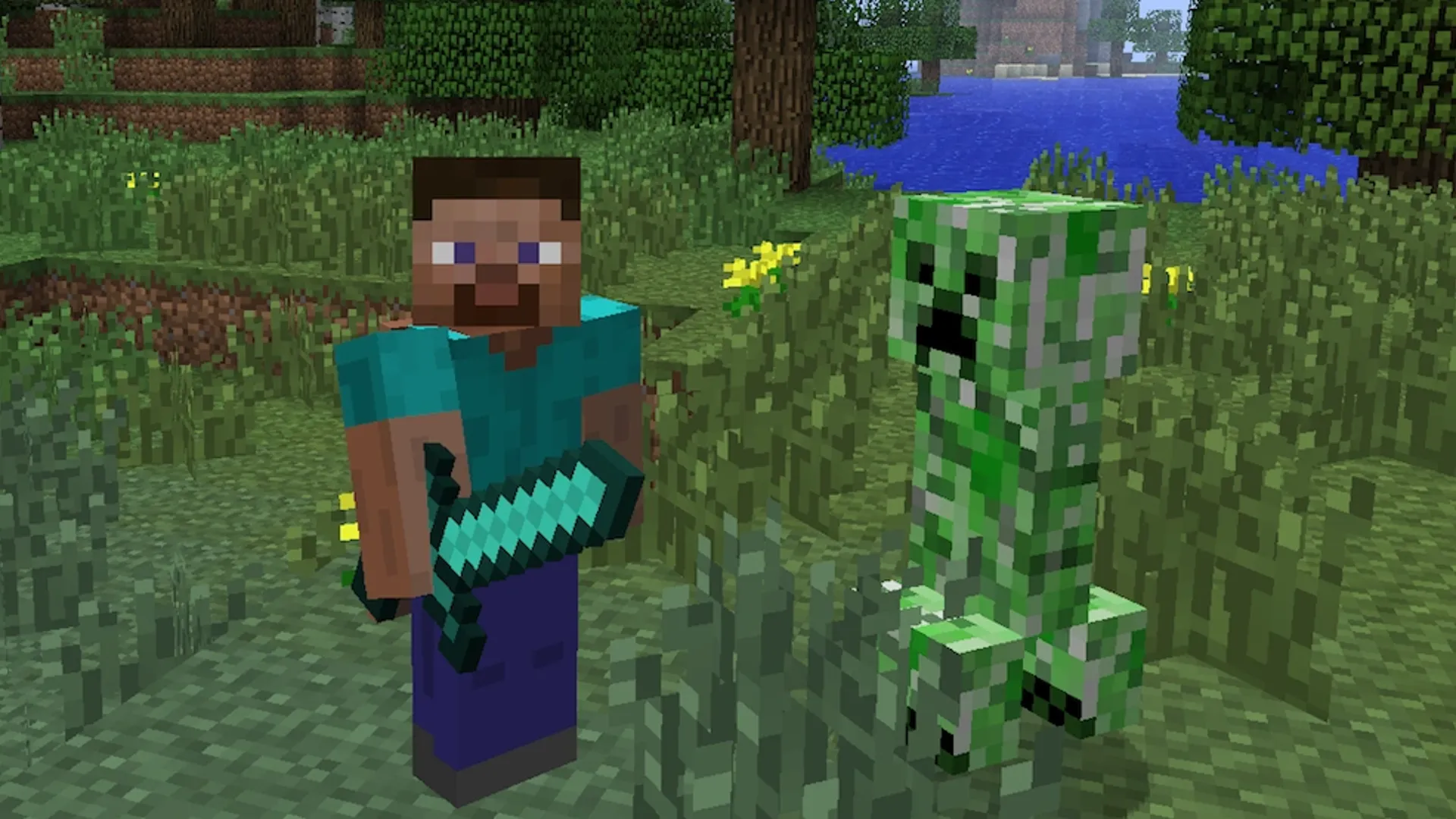 Khuôn mặt Creeper biểu tượng trong Minecraft, mô tả mob phá hủy công trình người chơi